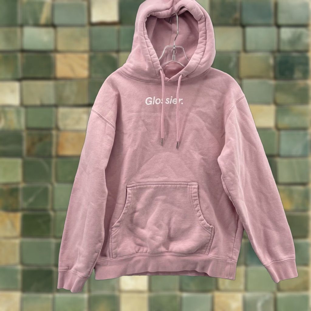 Vintage Glossier Hoodie Women Small Pink Streetwear Athleisure Minimalist Ballet Sweater Size S / US 4 / IT 40 - 1 Thumbnail