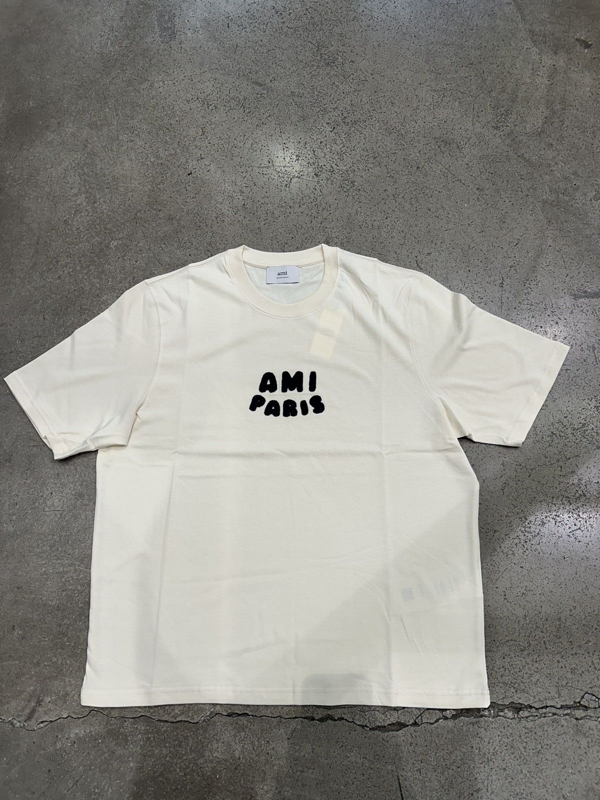 AMI AMI - Patch Tee White Cream Size US S / EU 44-46 / 1 - 1 Thumbnail