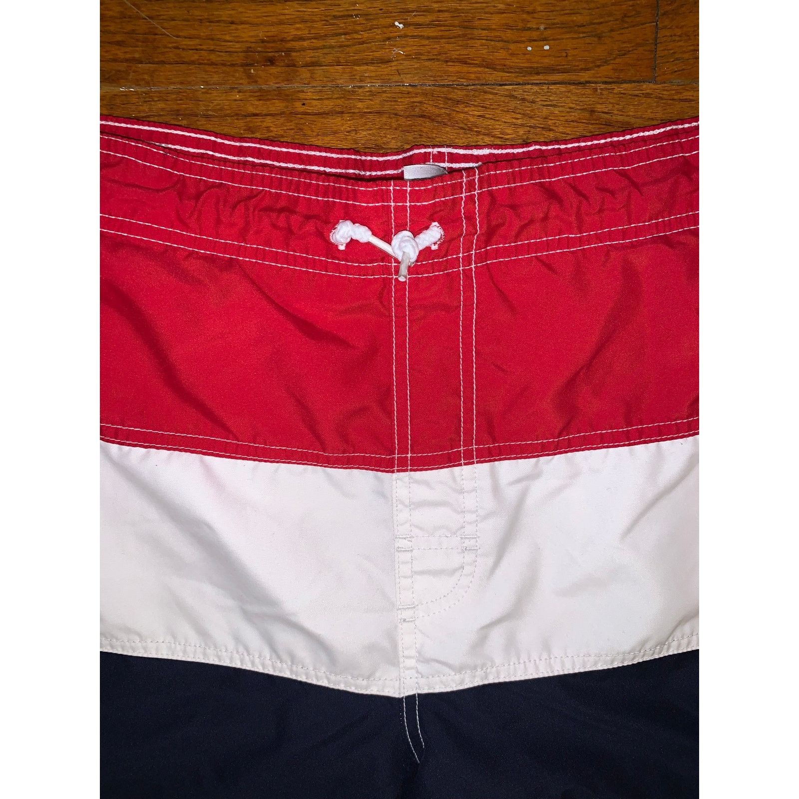 Trader Bay Trader Bay Red White Blue Swim Trunks Mens M 34 36 Patriotic Size US 32 / EU 48 - 2 Thumbnail
