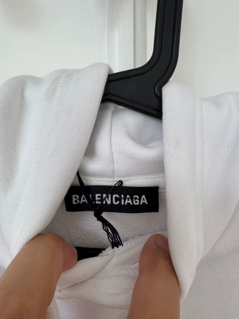 Balenciaga Balenciaga White logo sweatshirt Size US S / EU 44-46 / 1 - 2 Thumbnail