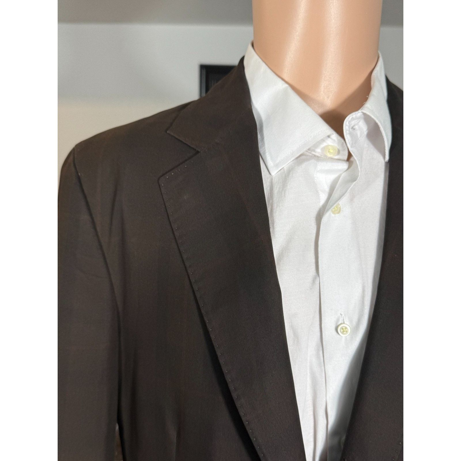Brunello Cucinelli Brunello Cucinelli Brown Tartain Plaid Sportcoat 54IT 42R Size 42R - 11 Thumbnail