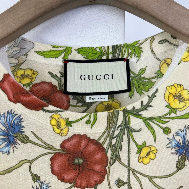 Gucci Gucci Letter floral print short sleeves Size US S / EU 44-46 / 1 - 3 Thumbnail