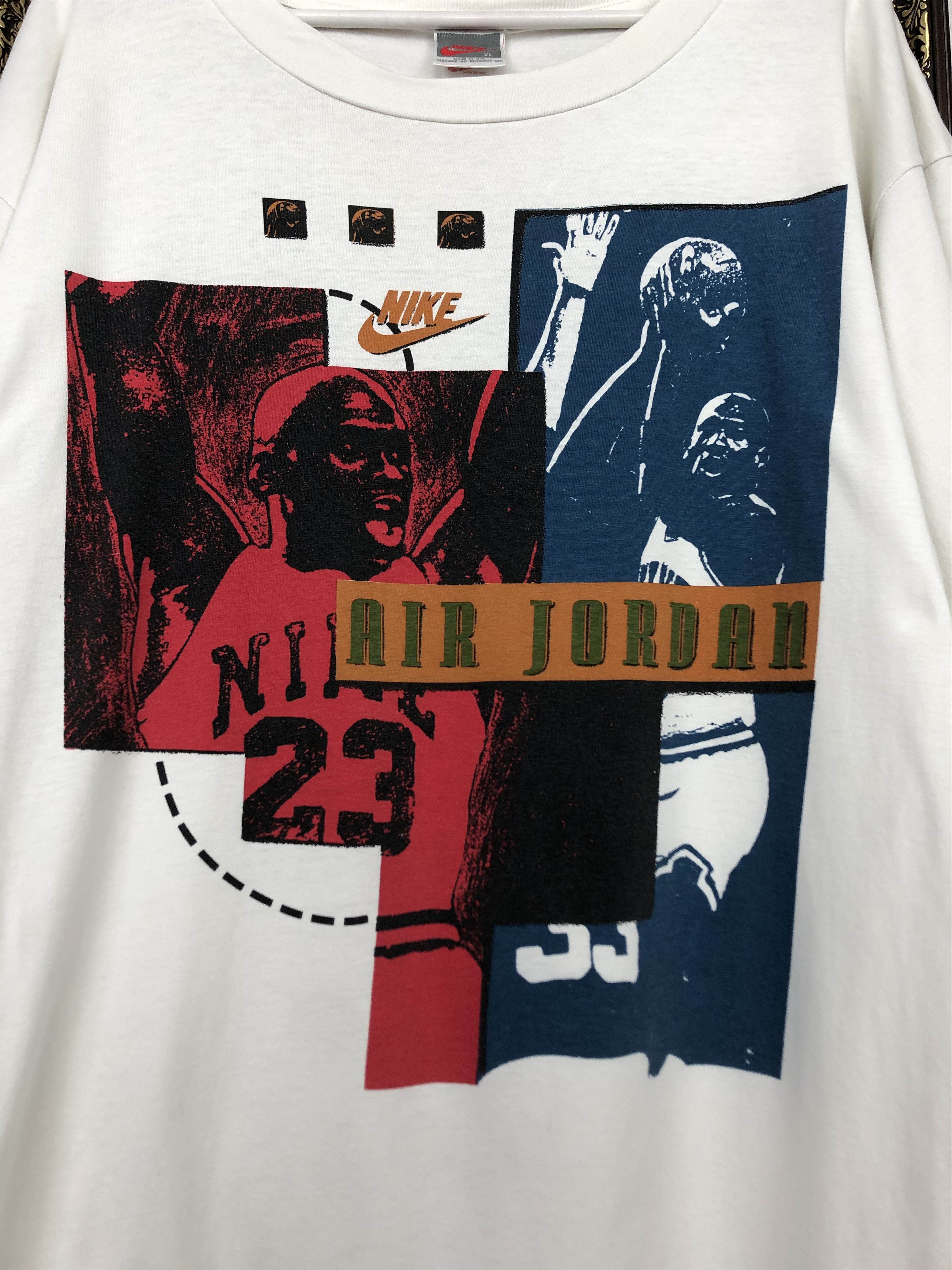 Nike Vintage Nike Air Jordan Shirt USA Graphic Tee Over Print Size US XL / EU 56 / 4 - 3 Thumbnail