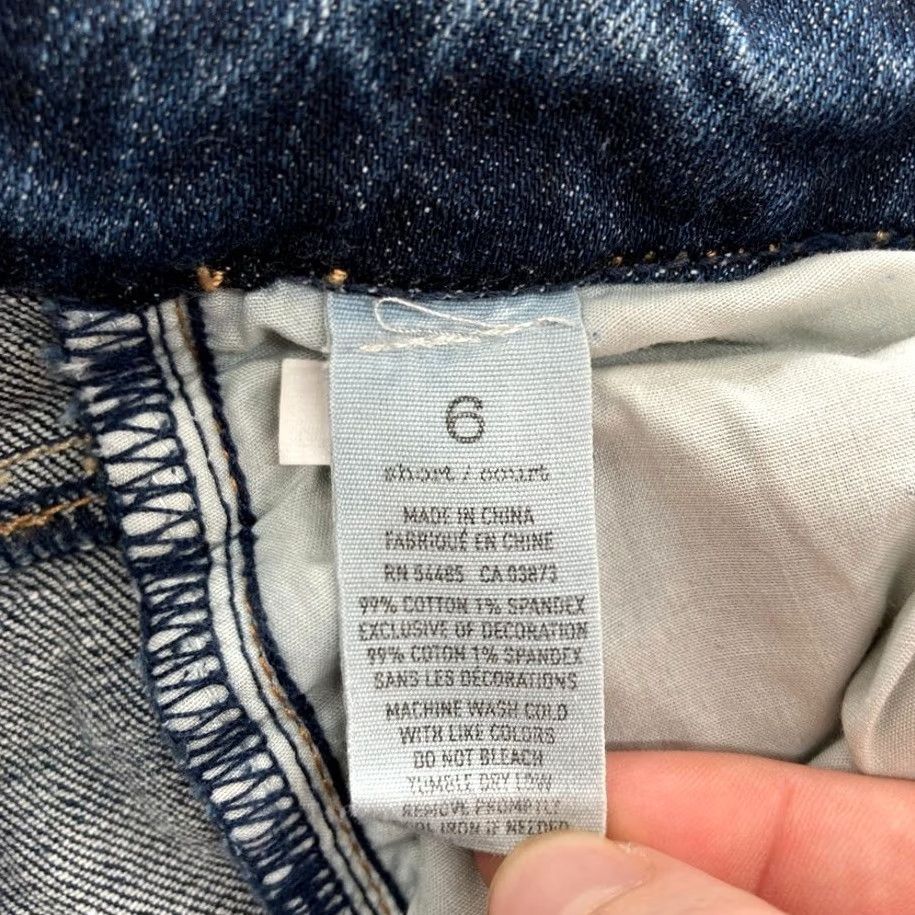 American Eagle Outfitters American Eagle Outfitters Skinny Jeans Women's 6 Short Dark Wash Stretch Denim Pants Blue 5-Pocket Design Slim Rise Low Denim Jeans Size 30" / US 8 / IT 44 - 6 Thumbnail