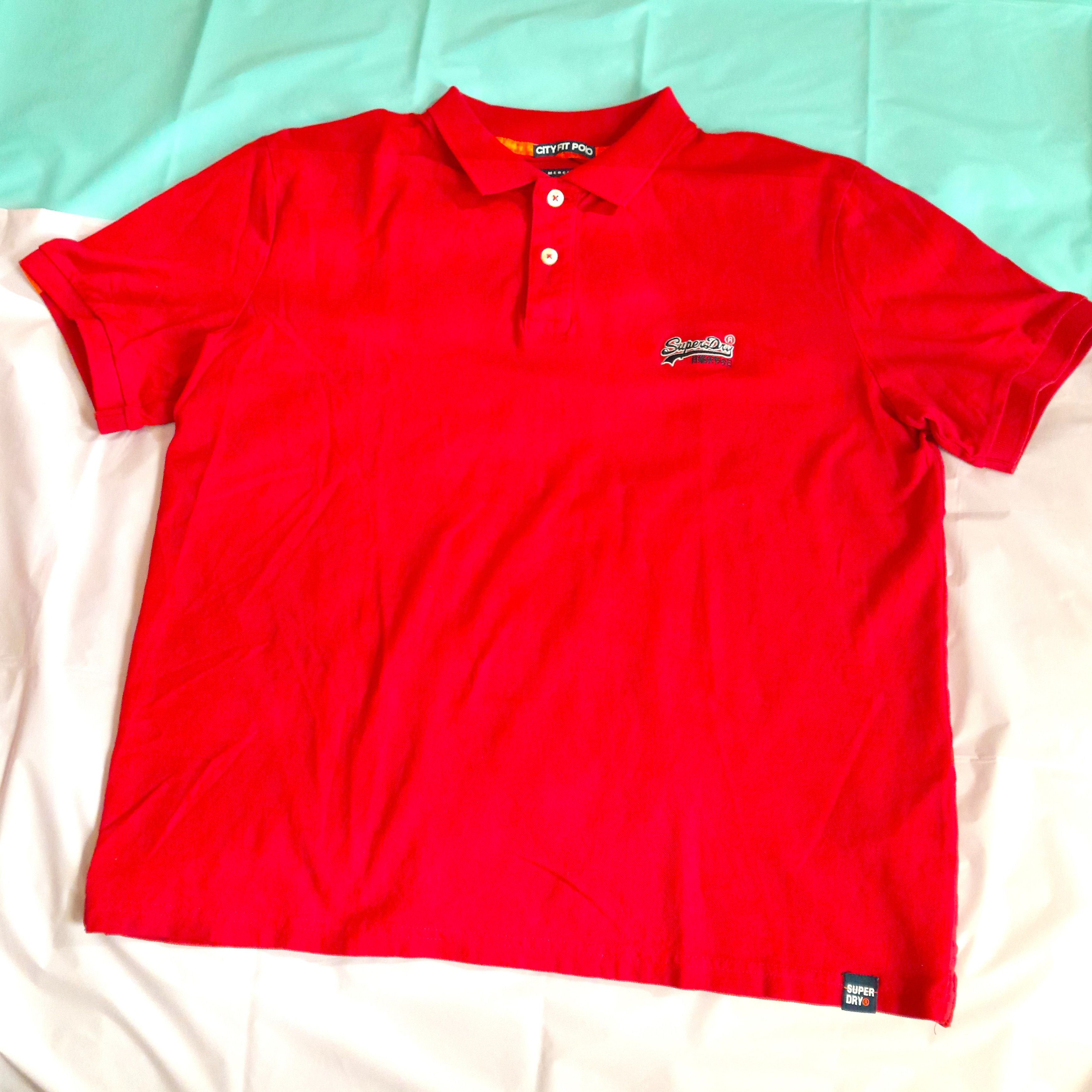 Superdry Superdry Premium Polo Shirt Men’s Red Pull over Size US XL / EU 56 / 4 - 1 Thumbnail