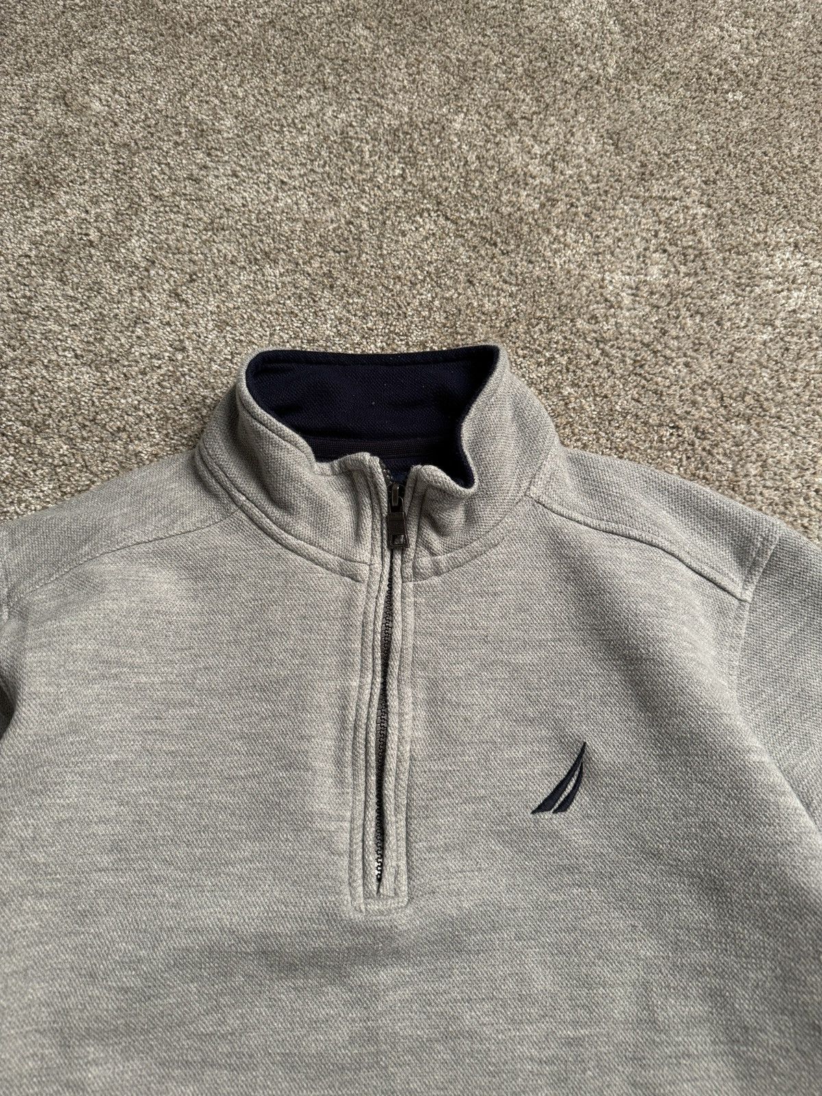 Nautica NAUTICA HEATHER GREY QUARTER ZIP Size US M / EU 48-50 / 2 - 2 Thumbnail