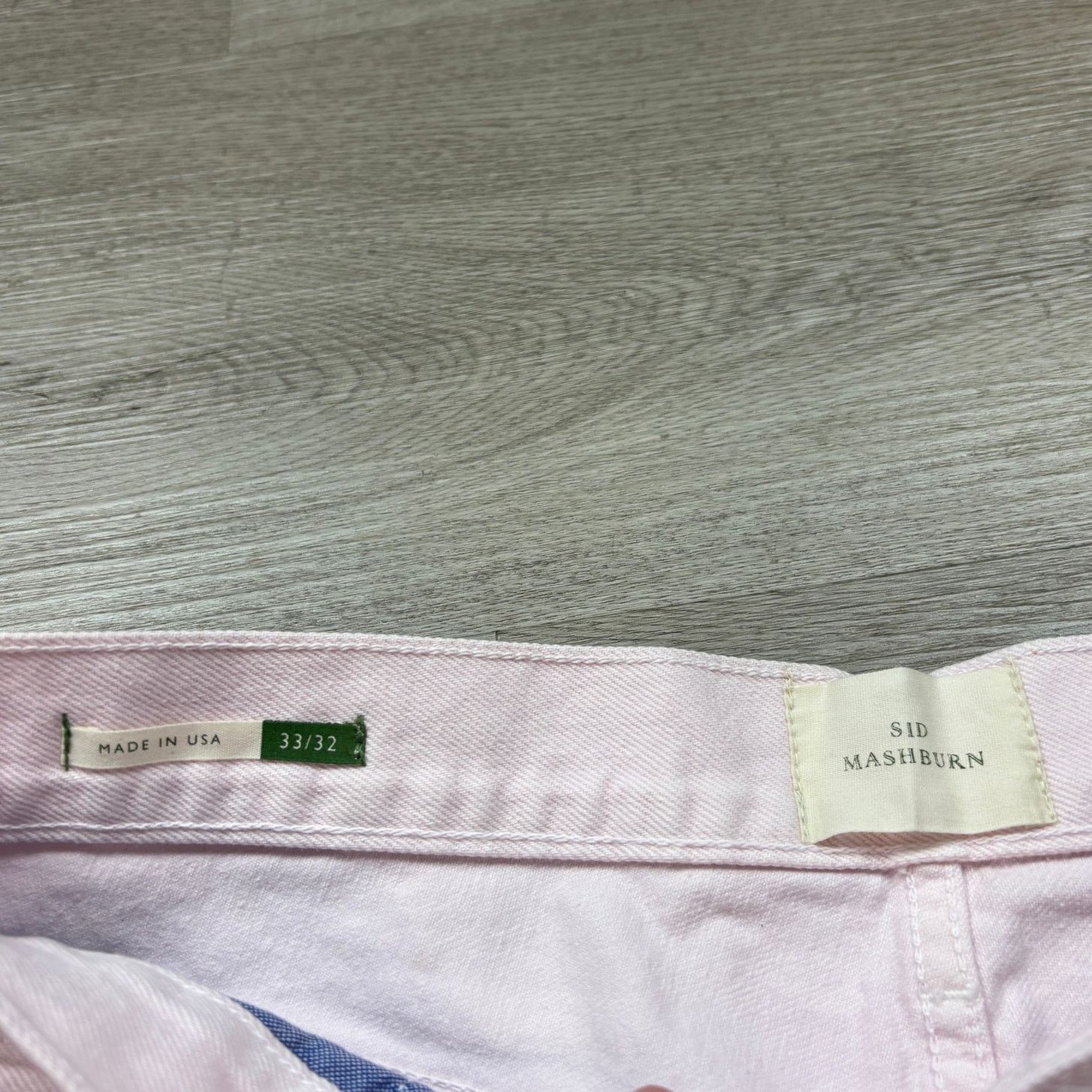 Sid Mashburn $150 Sid Mashburn Slim Straight Jeans Light Pink Men's 33x32 Size US 33 - 5 Thumbnail
