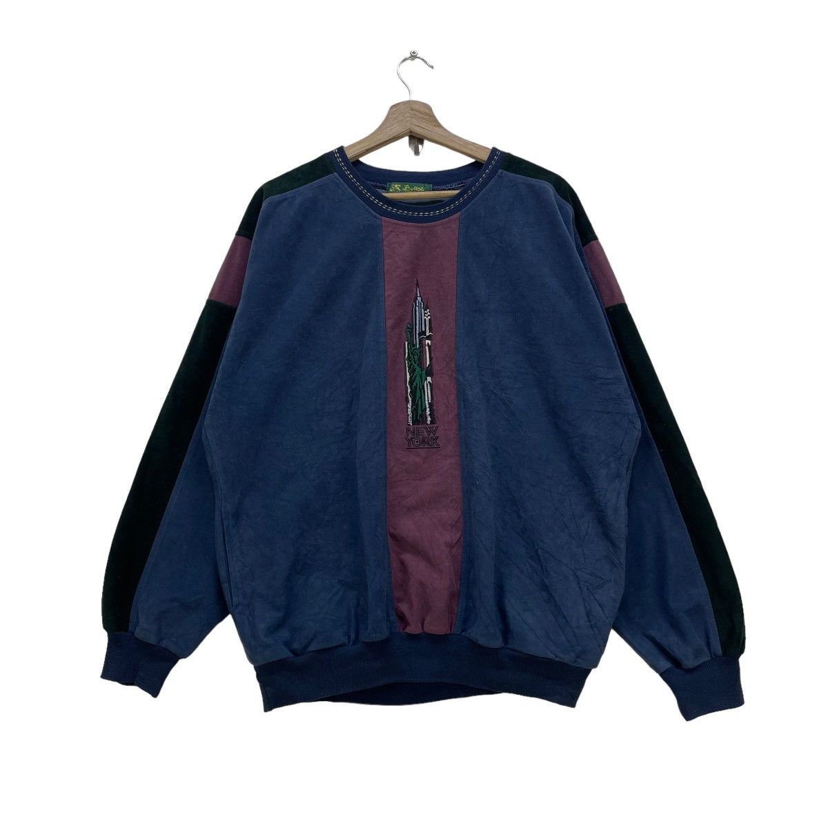 Japanese Brand 🔥Bottoli Sweatshirt Embroidery NewYork PullOver Jacket Size US M / EU 48-50 / 2 - 1 Thumbnail