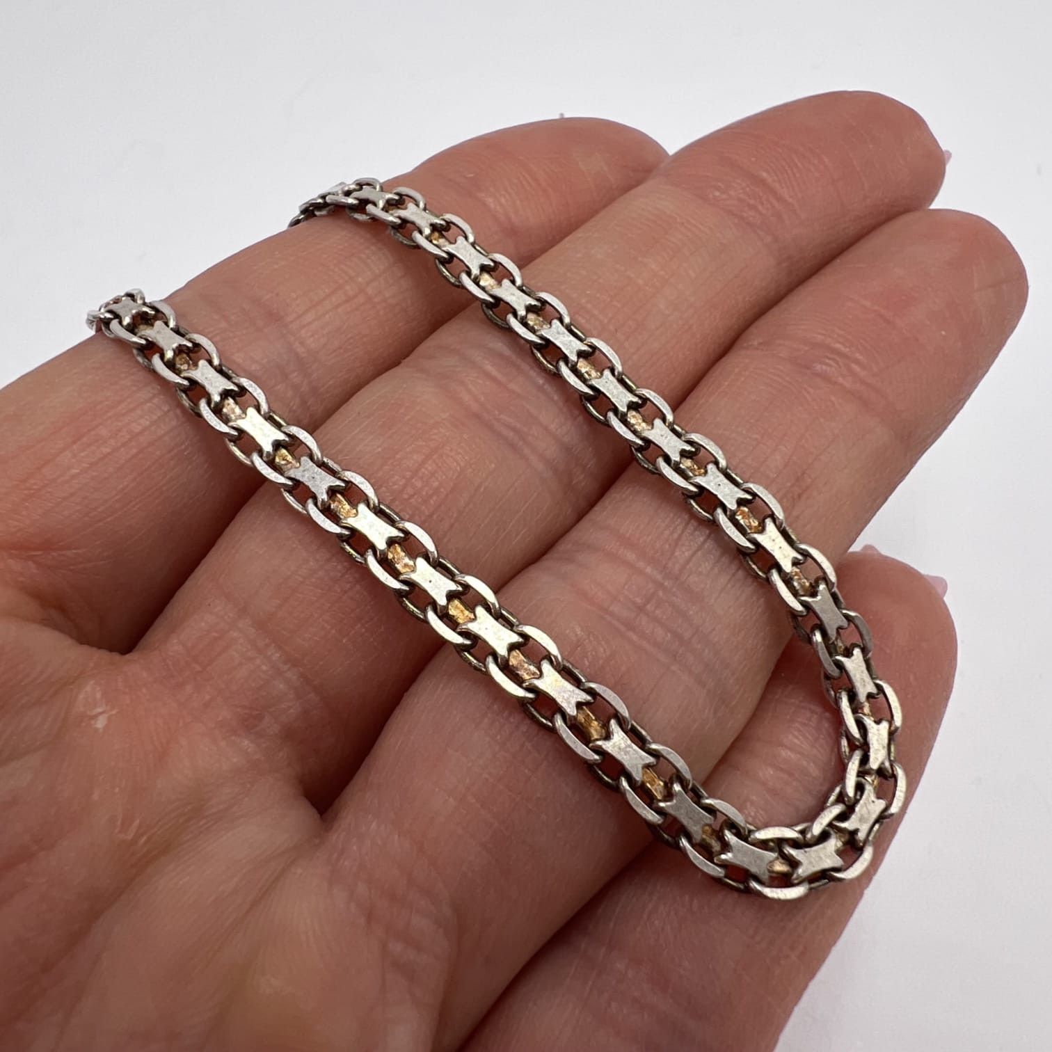 Sterling Silver Vintage 925 Sterling Silver Bracelet Italy Jewelry 4.4g Size ONE SIZE - 8 Thumbnail