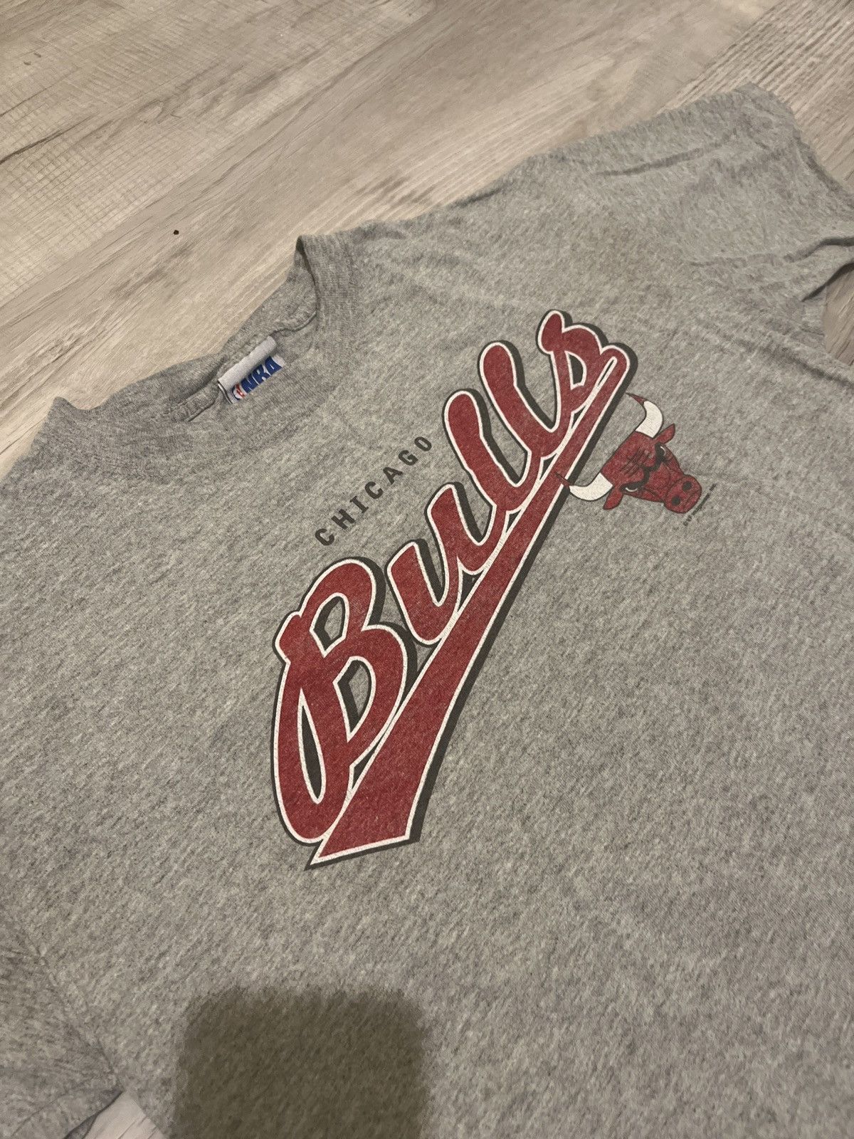NBA × Vintage Vintage 90s Chicago Bulls Tee Size US M / EU 48-50 / 2 - 2 Thumbnail