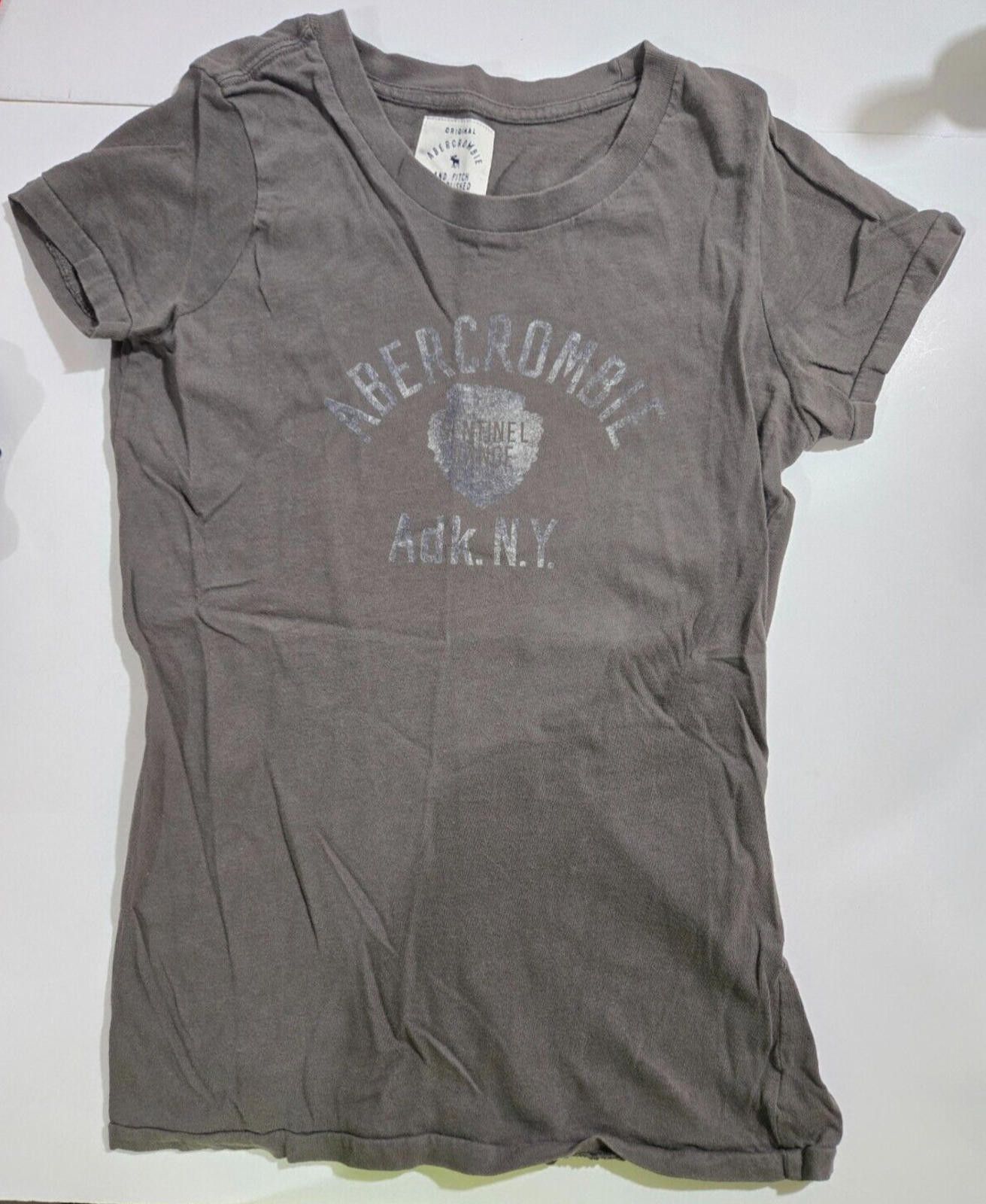 Abercrombie & Fitch Womens Abercrombie T-Shirt Top Spellout Y2K 90's Vintage L Size L / US 10 / IT 46 - 1 Thumbnail