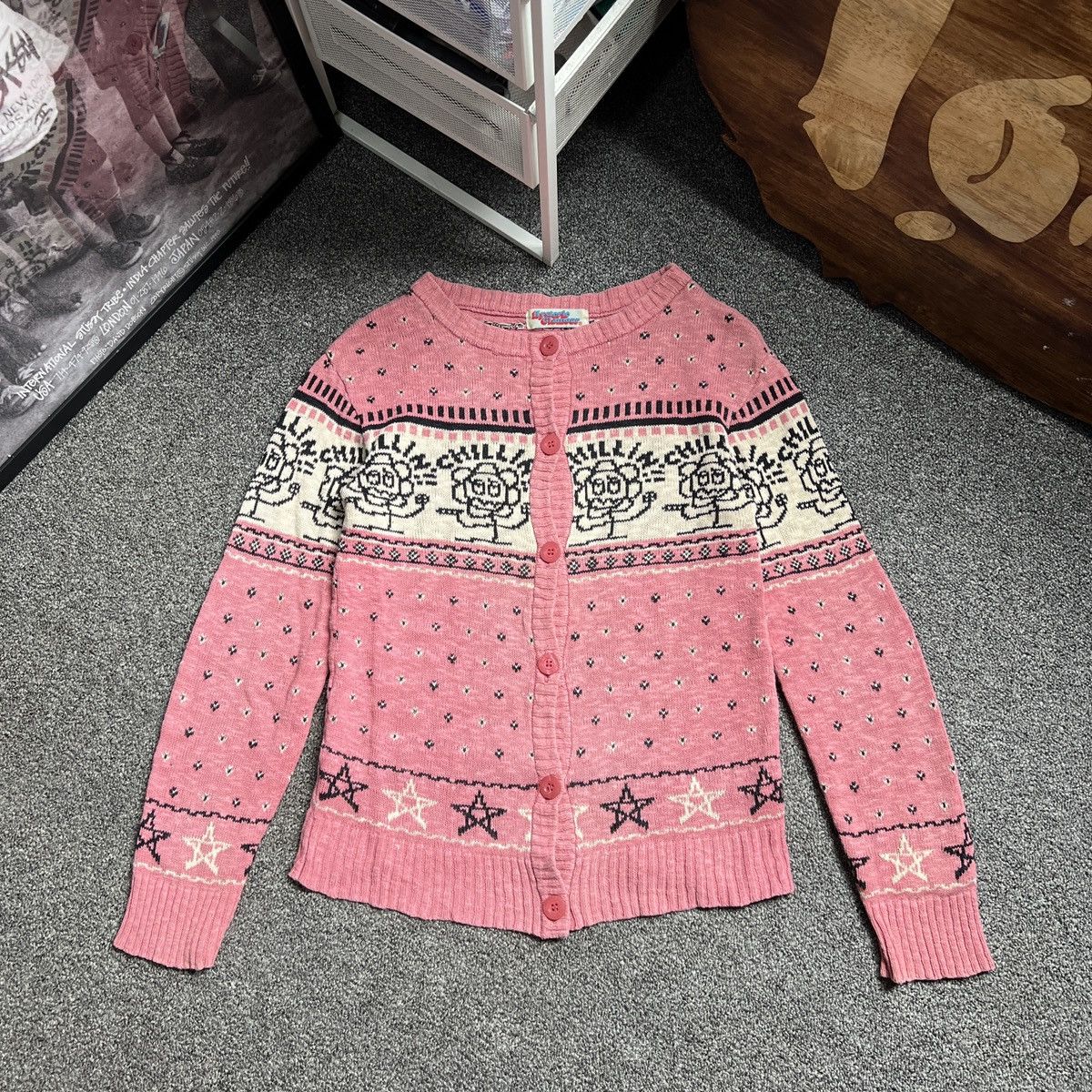 Hysteric Glamour Vintage Hysteric Glamour Chillin Flower Knit Cardigan Size S / US 4 / IT 40 - 1 Thumbnail