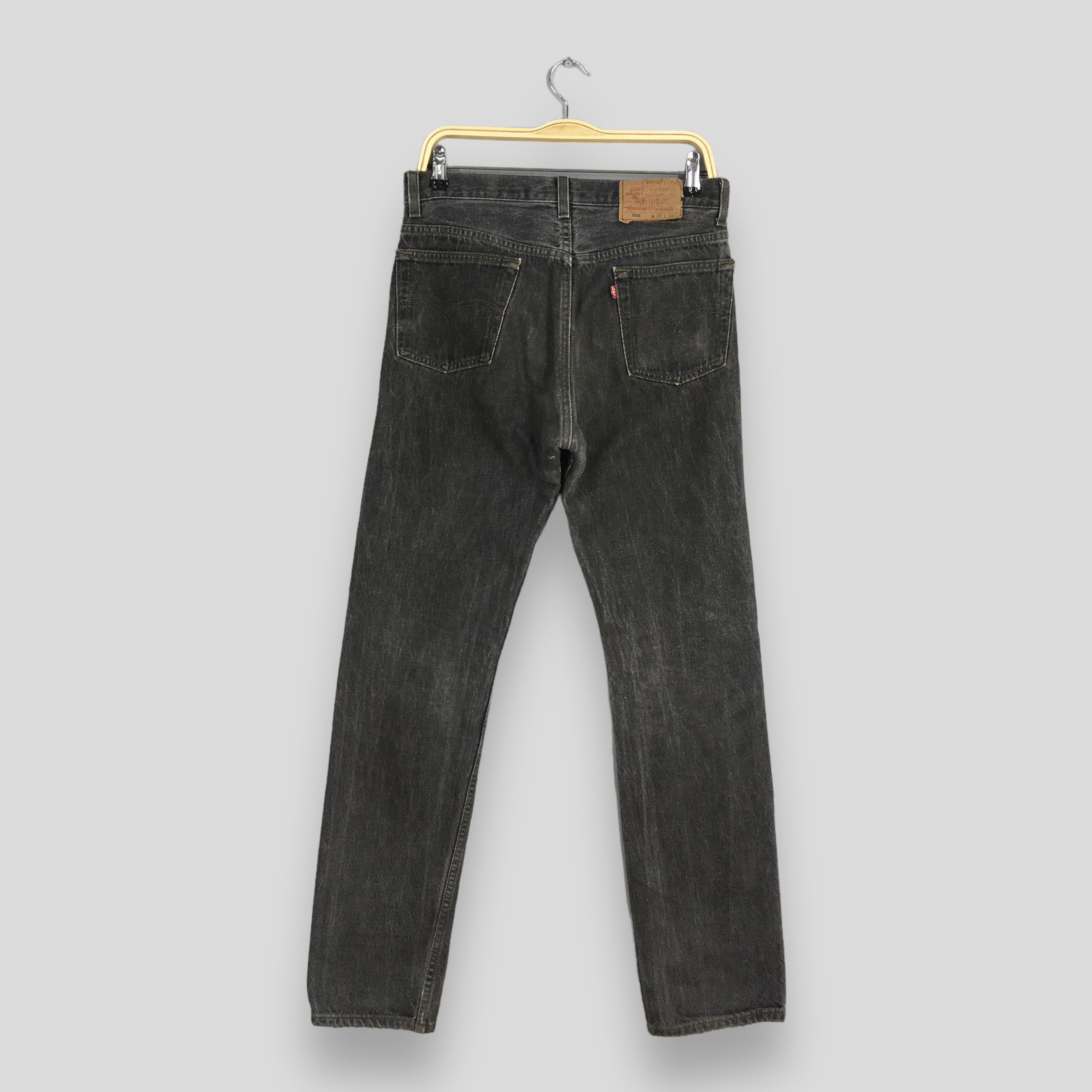 Levi's Size 30x30Vintage 90s Levi's 501 Faded Black Jeans S649 Size US 30 / EU 46 - 8 Thumbnail