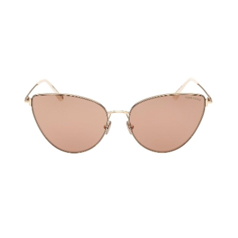 Tom Ford Tom Ford Anais 62mm Cat Eye Sunglasses Pale Gold Copper Size ONE SIZE - 1 Thumbnail