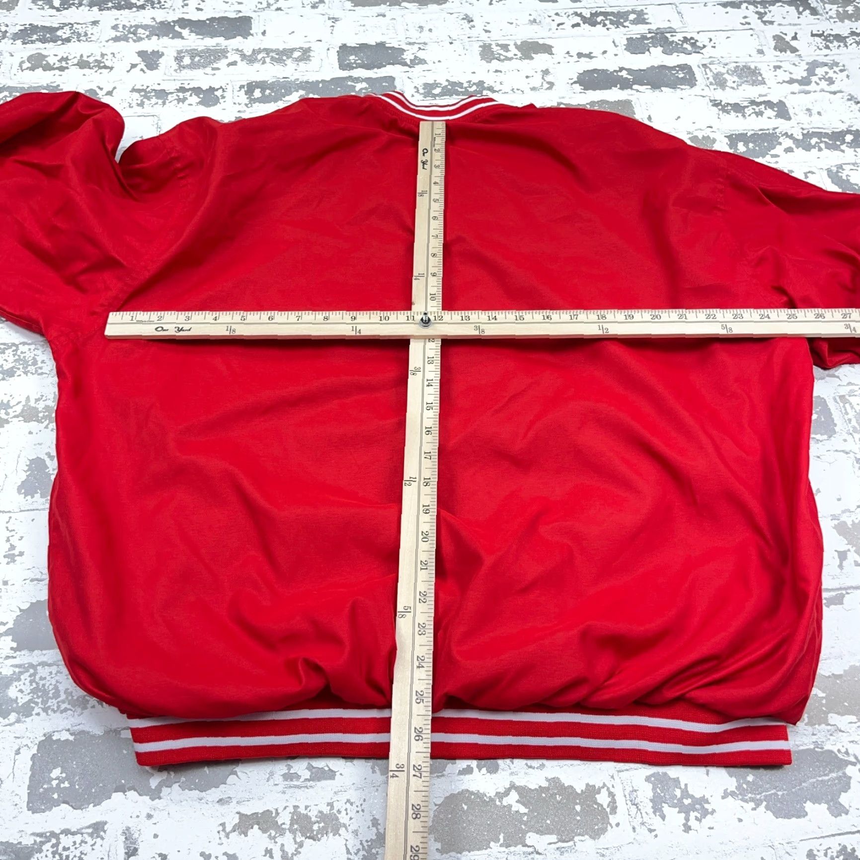 Reebok VINTAGE Reebok Jacket Men XL Red White Pullover Windbreaker Lined Warm Up Track Size US XL / EU 56 / 4 - 6 Thumbnail