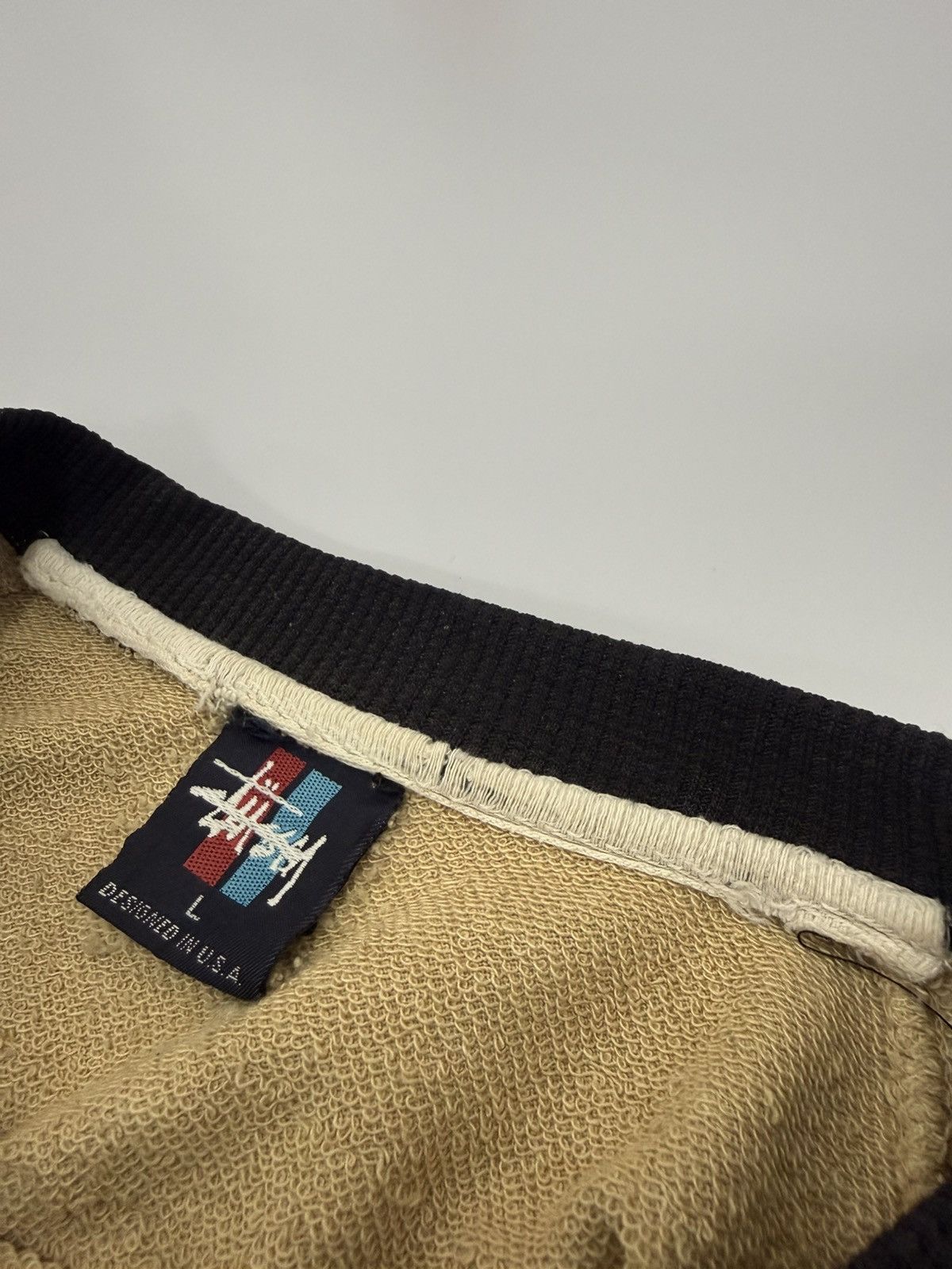 Stussy 🔥 VTG STUSSY EMBROIDERY LOGO STREETWEAR DISTRESSED SWEAT - L Size US L / EU 52-54 / 3 - 6 Thumbnail