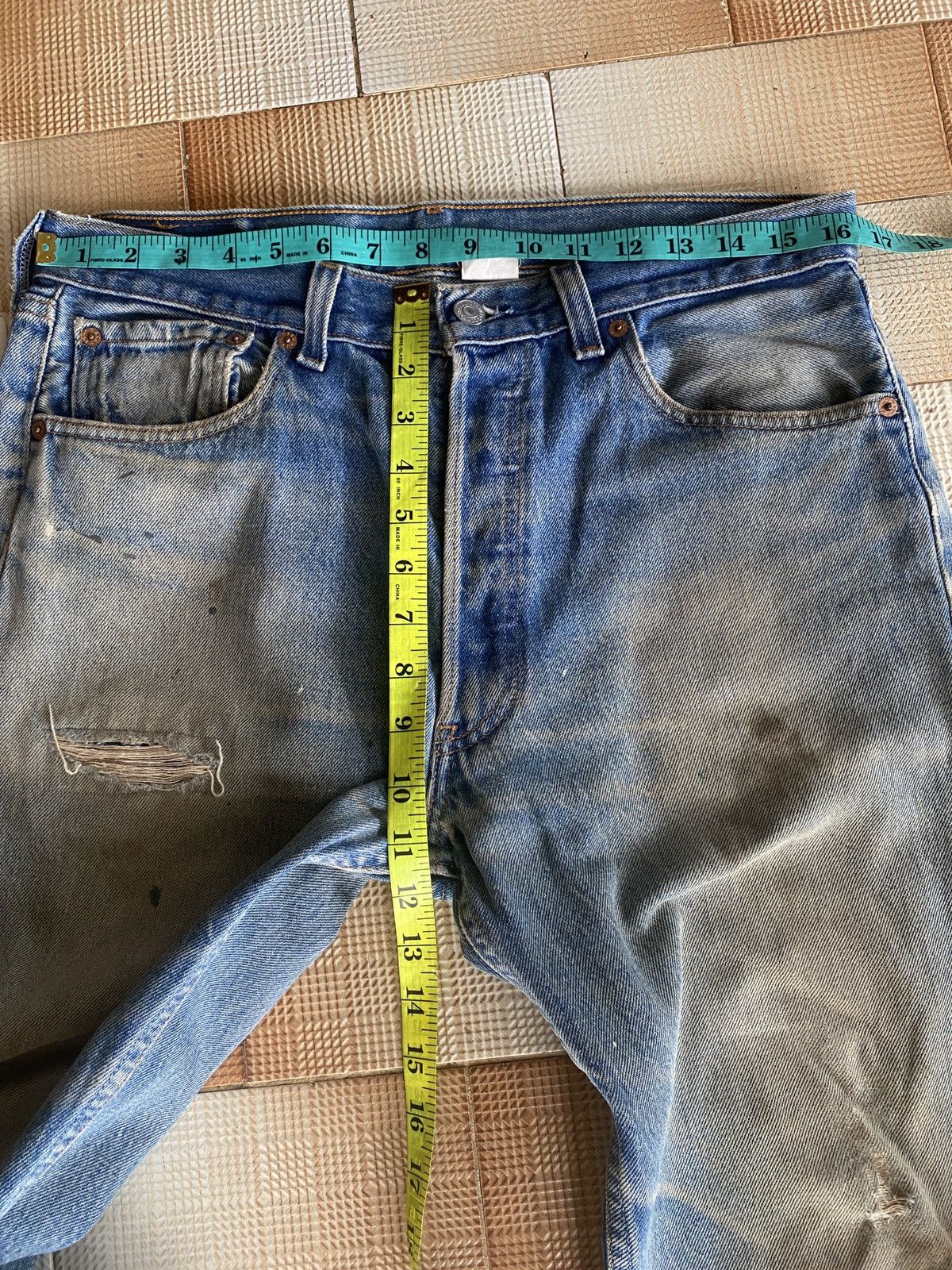 Levi's Vintage Clothing × Vintage Vintage 90’s levis 501 denim Size US 33 - 6 Thumbnail