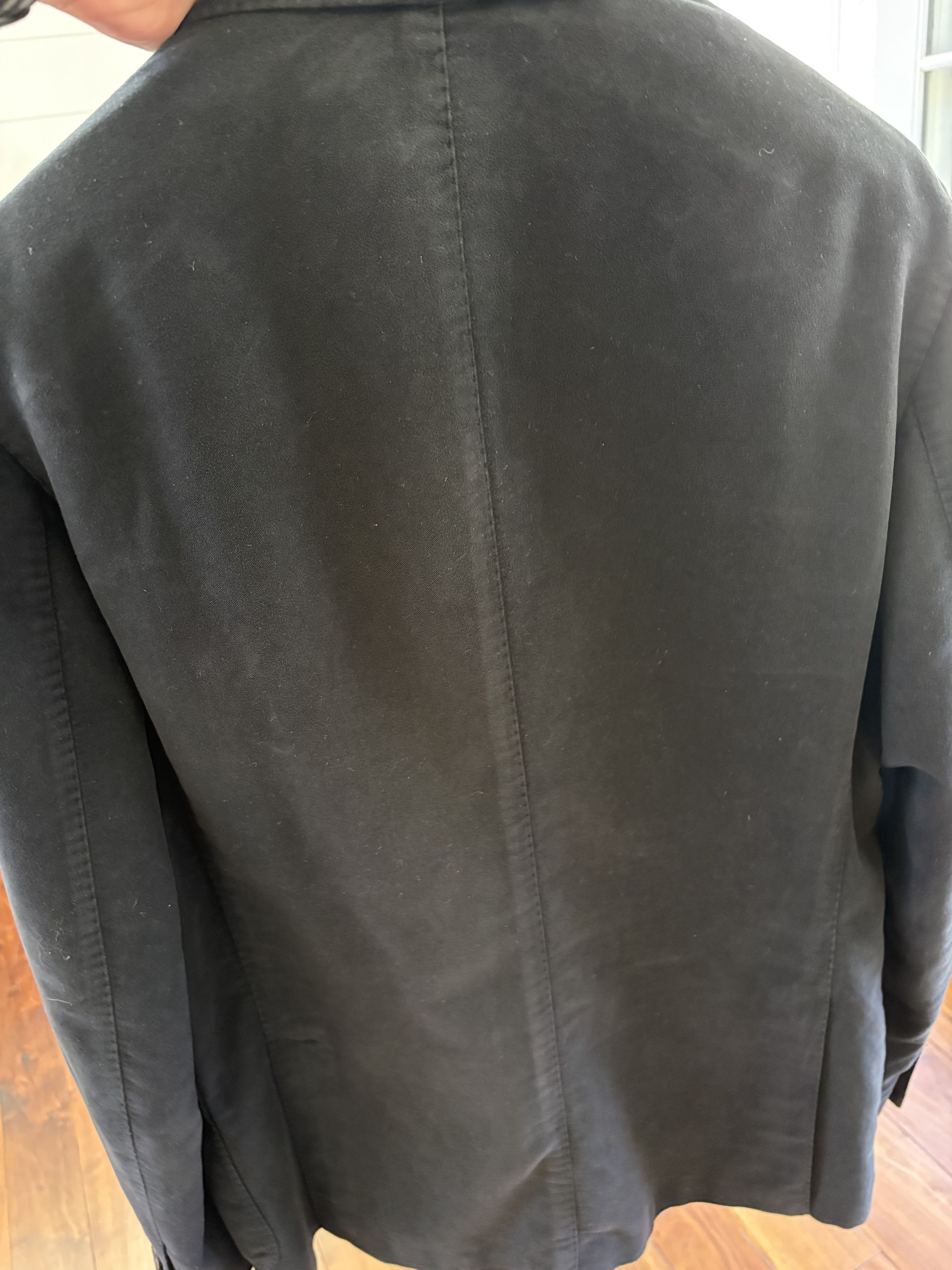 Slowear Slowear unstructured blazer. Black moleskin. 50R. Size 50R - 2 Thumbnail