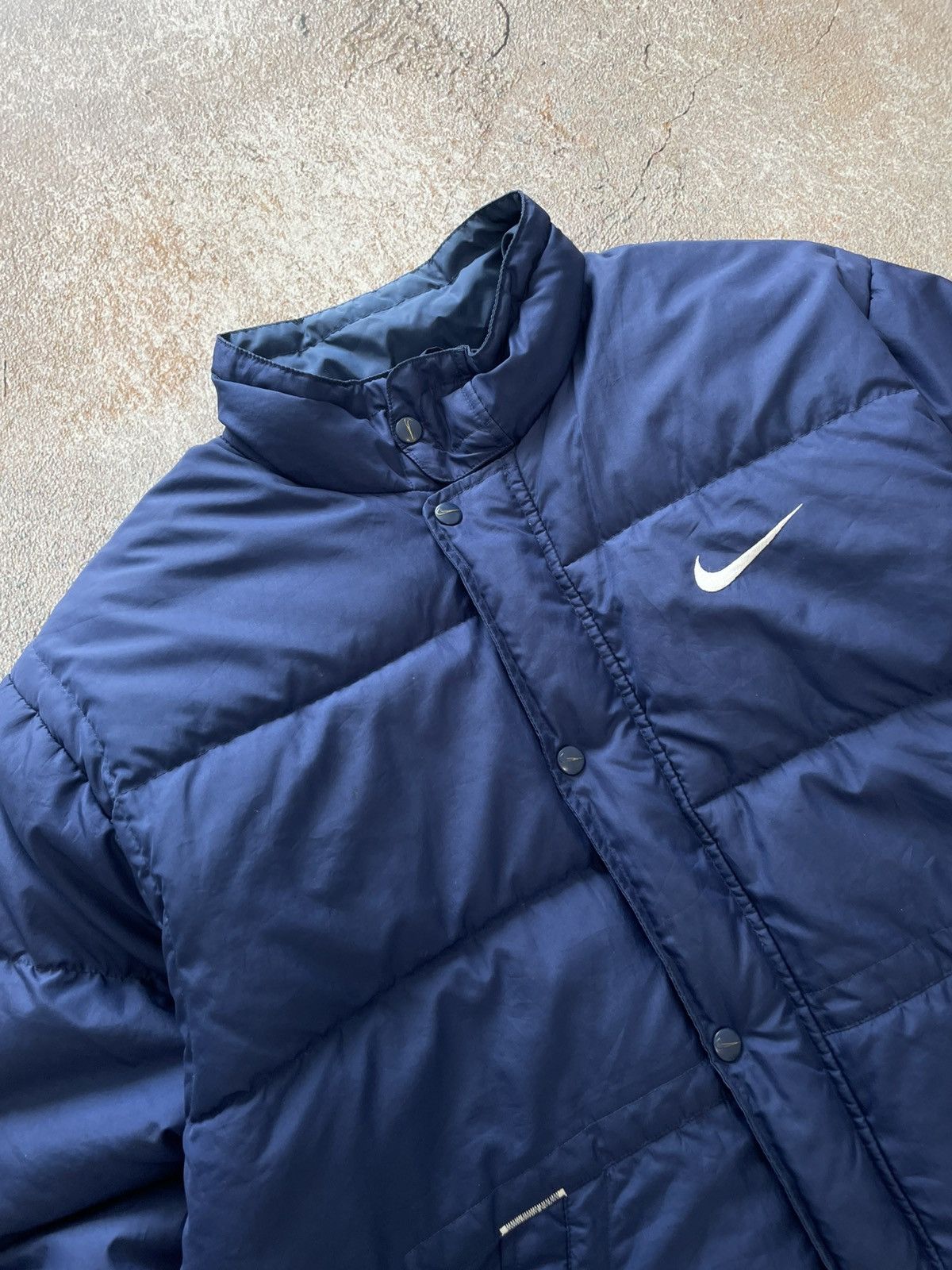 Nike Vintage Nike Big Swoosh Nylon Puffer Jacket Size US S / EU 44-46 / 1 - 4 Thumbnail