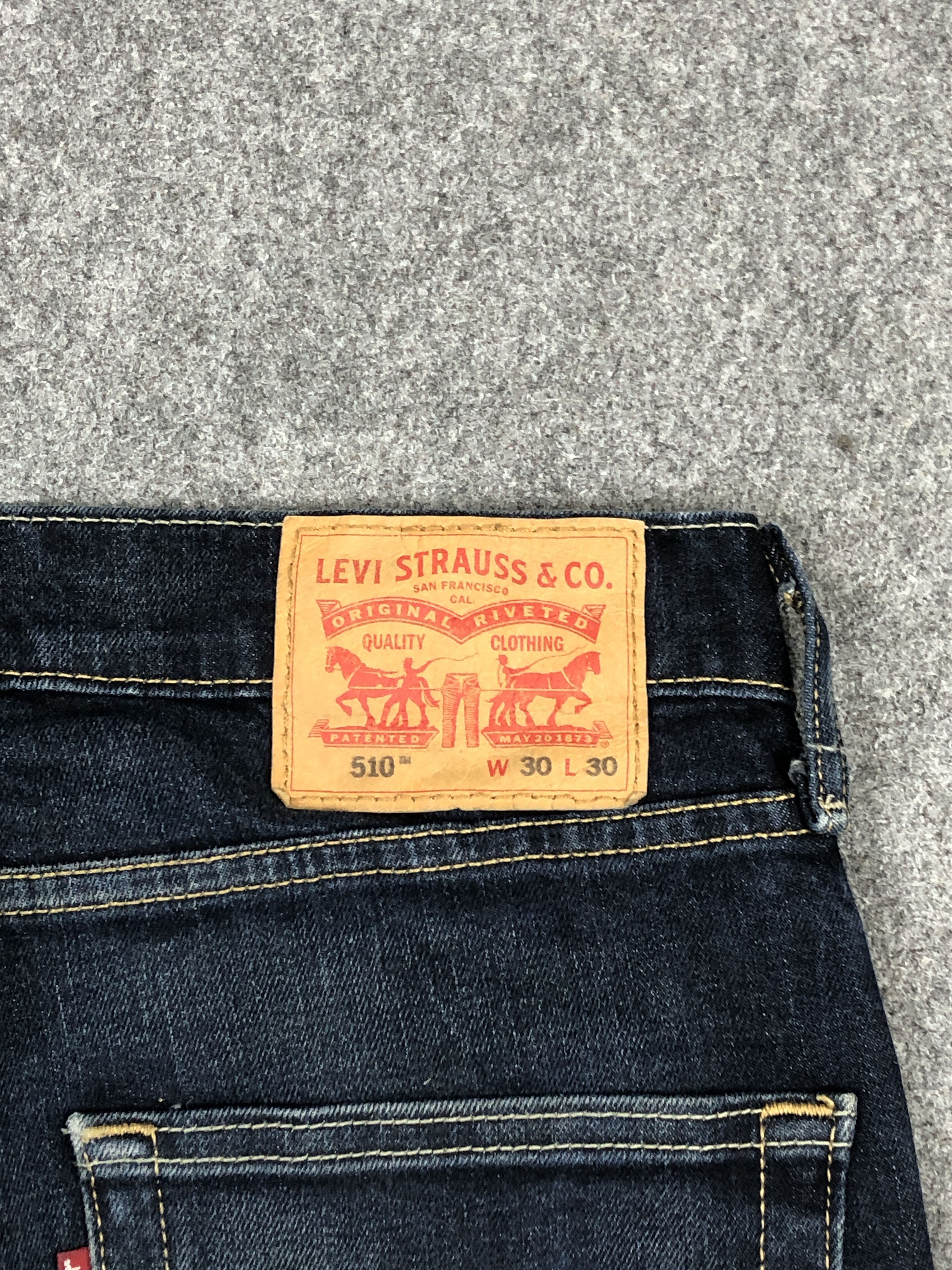 Levi's Blue Denim Vintage Levis 510 Skinny Fit Jeans DP2303 Size US 29 - 5 Thumbnail