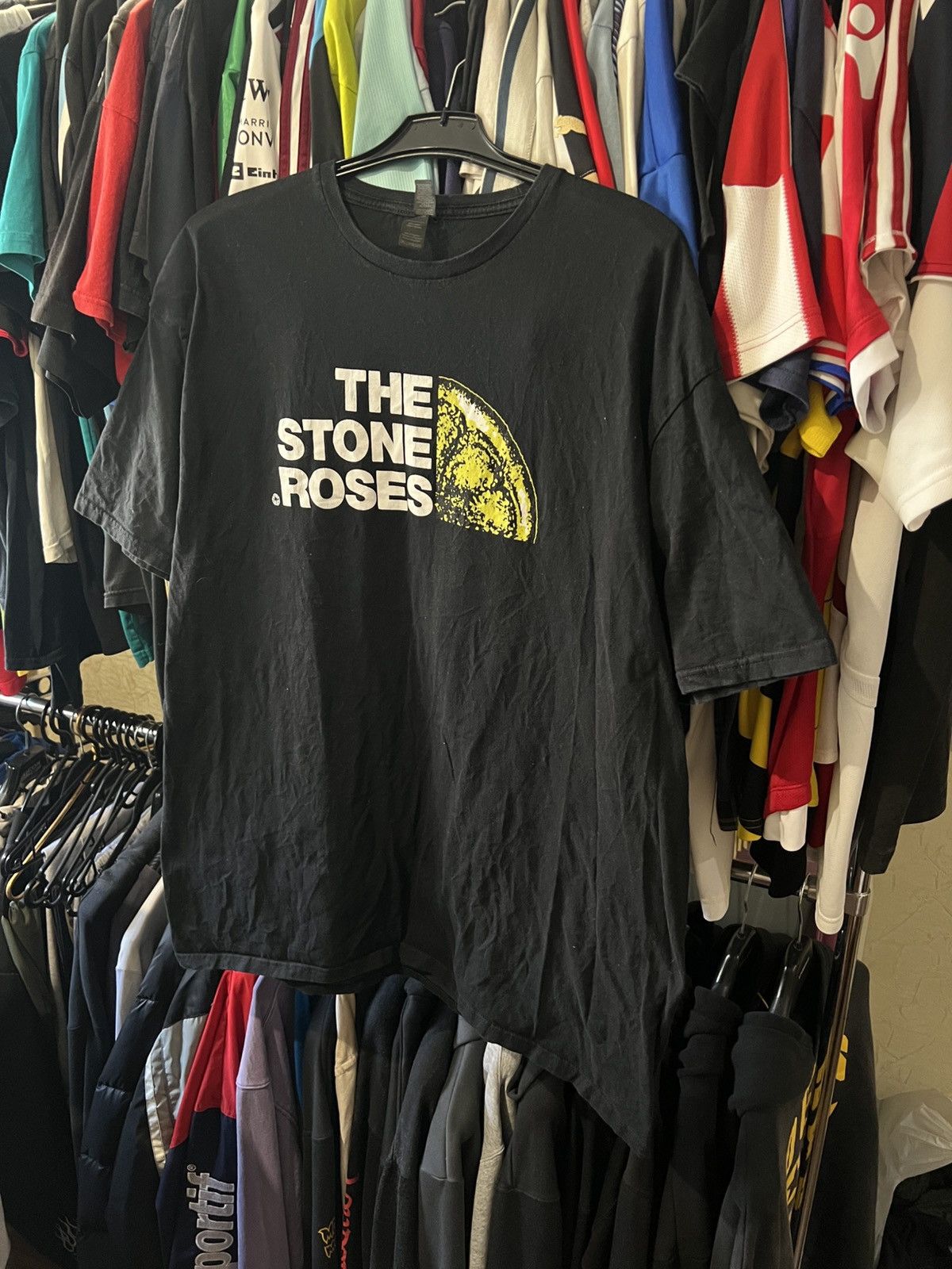 Band Tees × Vintage VINTAGE THE STONE ROSES TSR AOP LEMON BIG LOGO T SHIRT Size US XXL / EU 58 / 5 - 2 Thumbnail