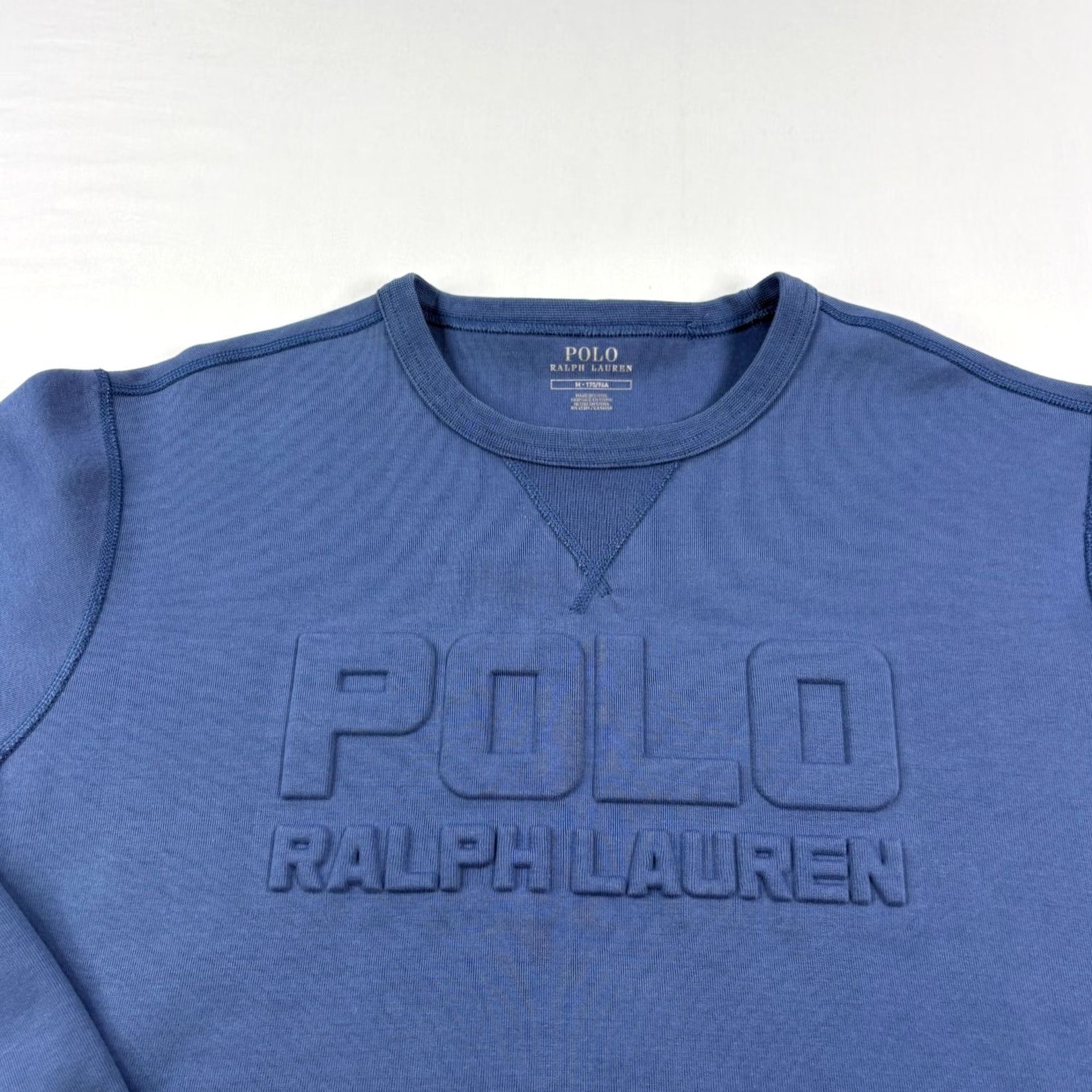 Polo Ralph Lauren Polo Ralph Lauren Sweatshirt Mens Medium Blue Spell Out Pullover Crew Neck Size US M / EU 48-50 / 2 - 2 Thumbnail