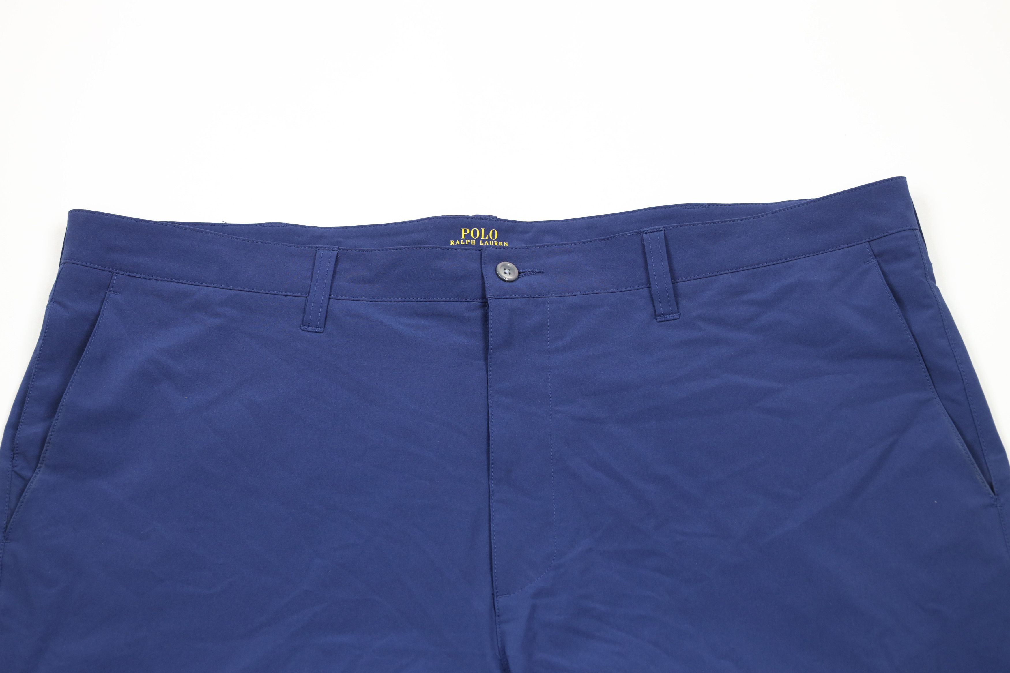 Ralph Lauren × Vintage Ralph Lauren Flat Front Tech Golfing Golf Chino Shorts Blue Size US 42 / EU 58 - 2 Thumbnail