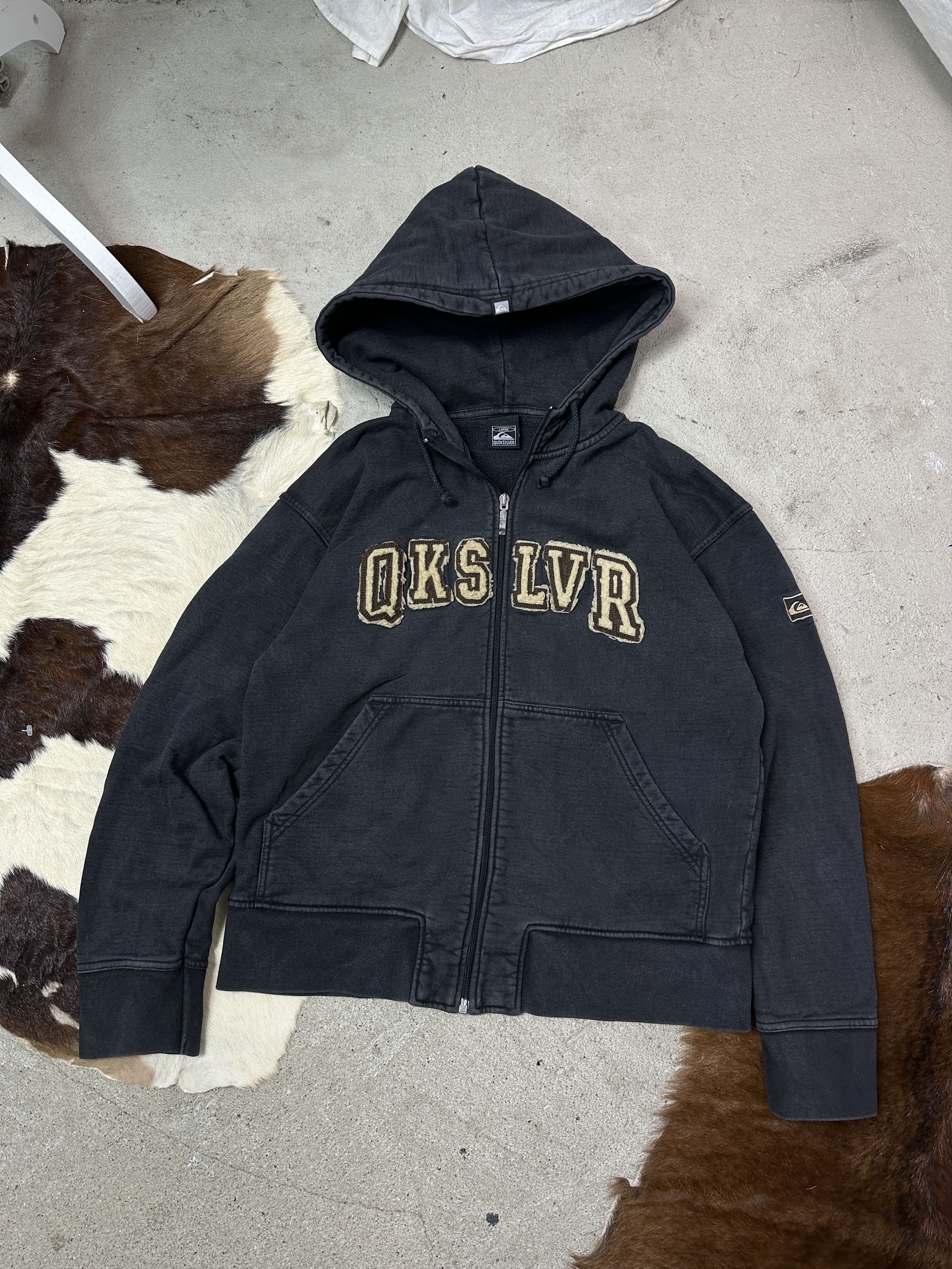 Etnies Vintage Streetwear Sporty Skater Quiksilver Zip Hoodie Y2K Size US L / EU 52-54 / 3 - 1 Thumbnail