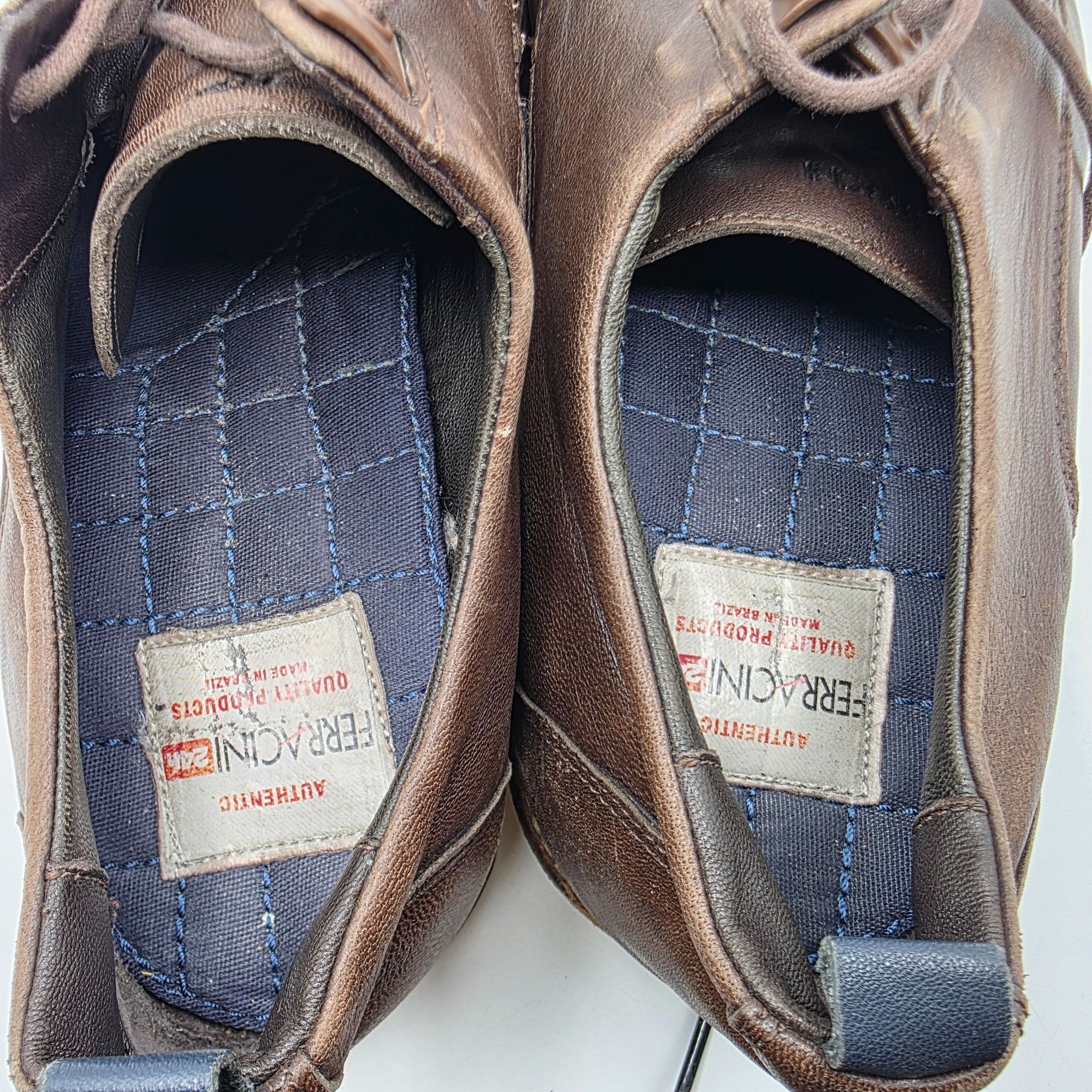 Other Ferracini 24h Mens Size 9 Brown Leather Oxford Shoes Casual Size US 9 / EU 42 - 14 Thumbnail
