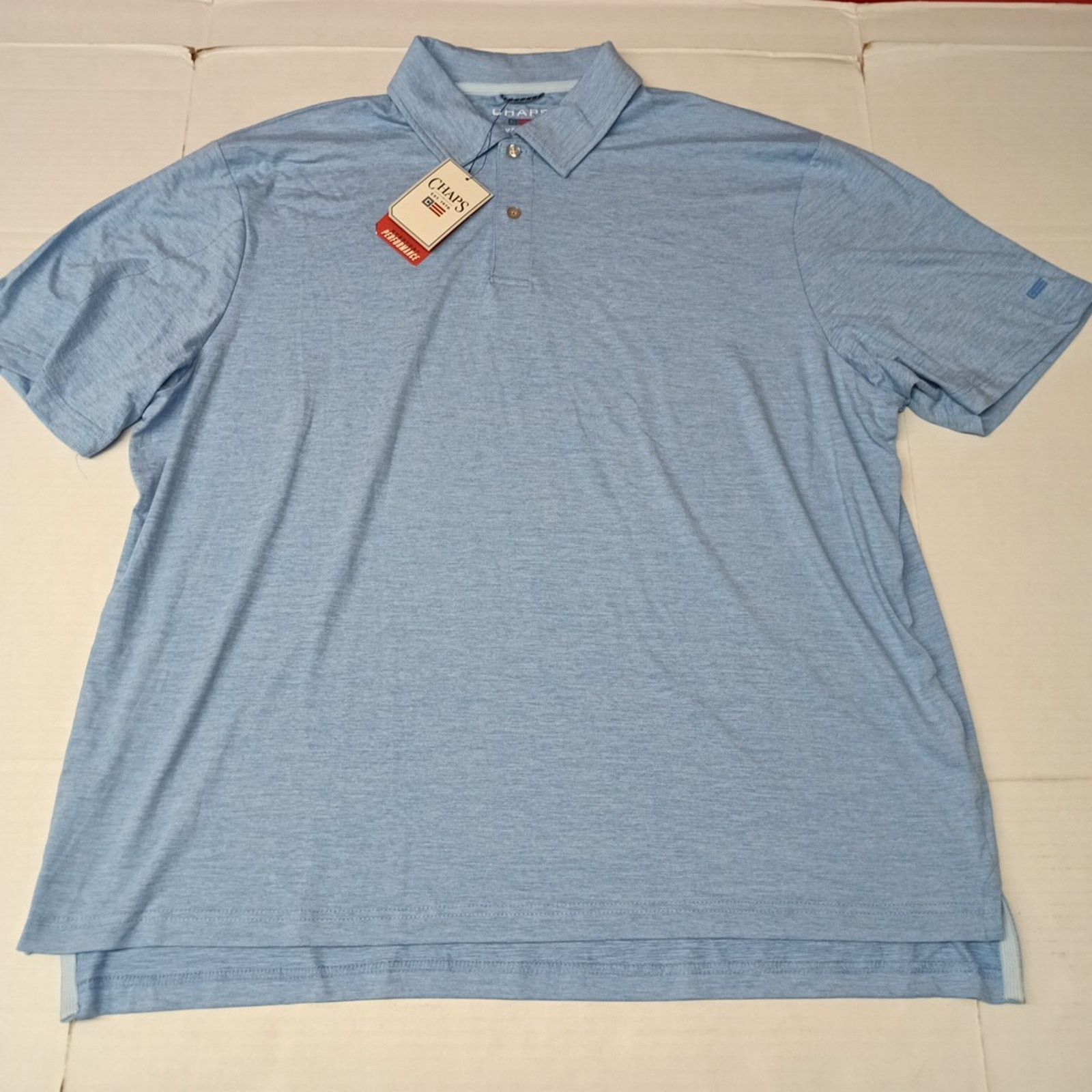 Chaps Chaps Everyday Performance Polo Shirt Men's Size 2XL Blue Size US XXL / EU 58 / 5 - 1 Thumbnail