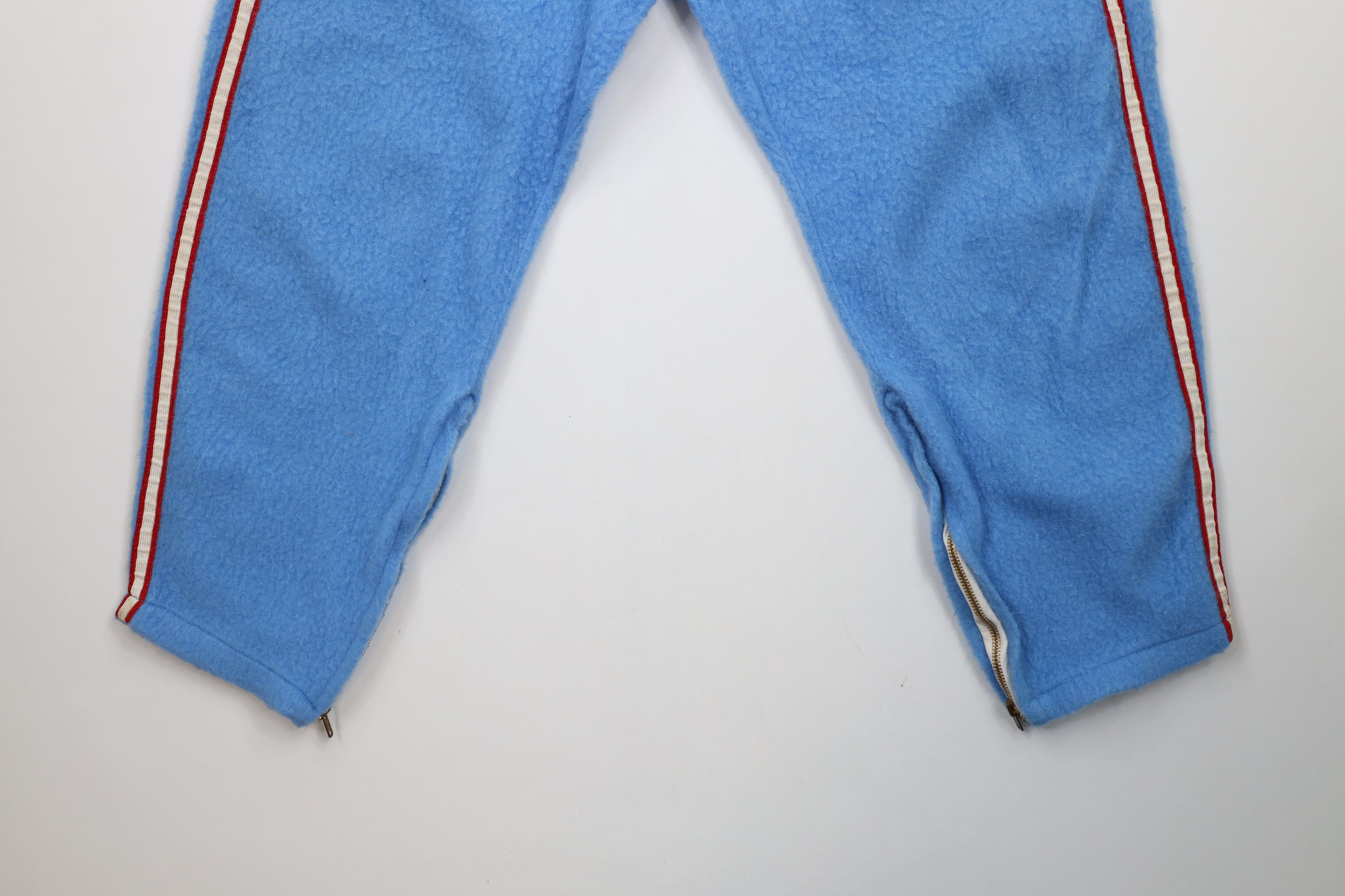 Vintage Vintage 50s MacGregor Striped Fleece Sweatpants Blue USA Size US 34 / EU 50 - 4 Thumbnail