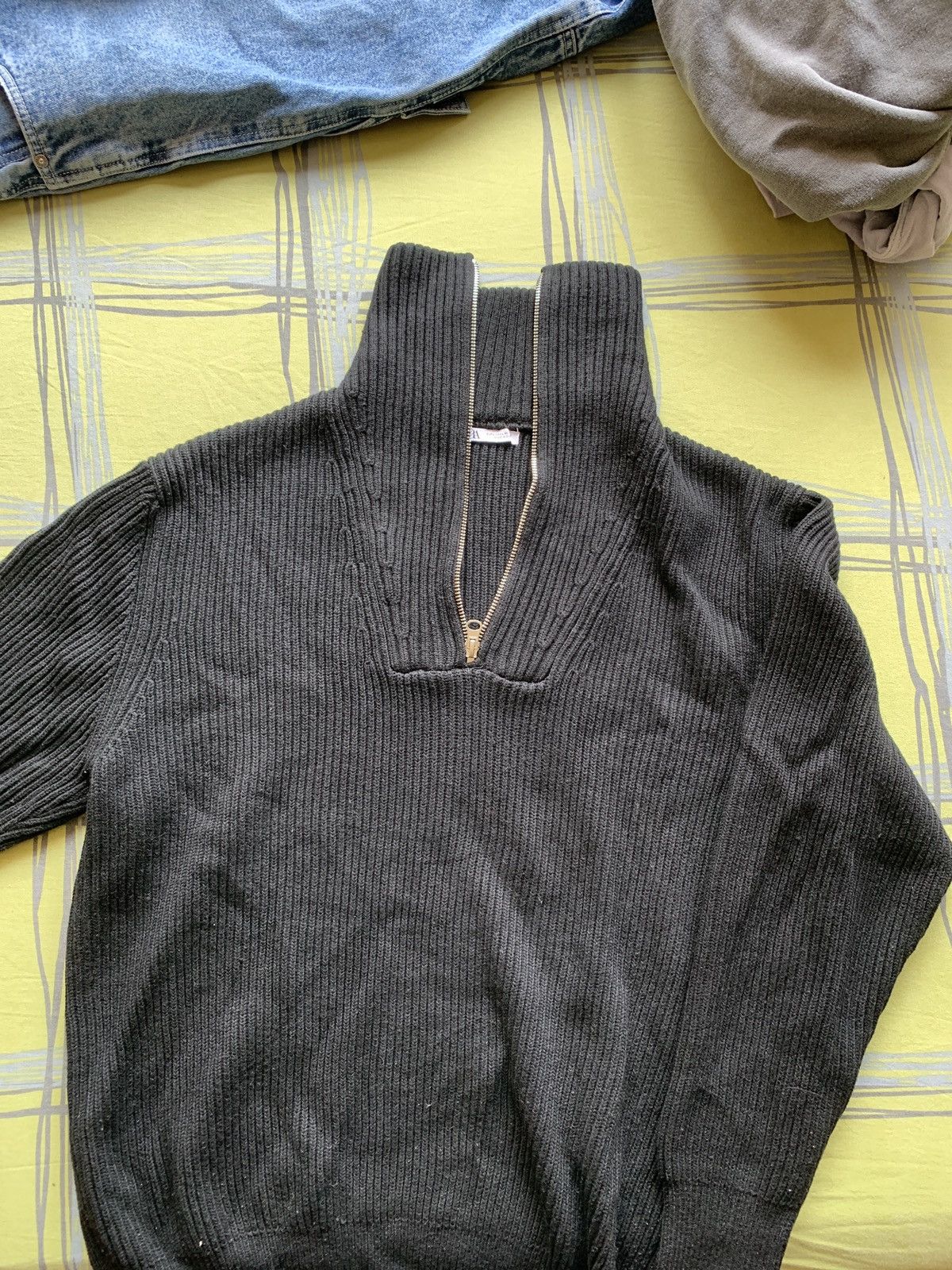 Zara black knit sweatshirt, heavy Size US M / EU 48-50 / 2 - 1 Thumbnail