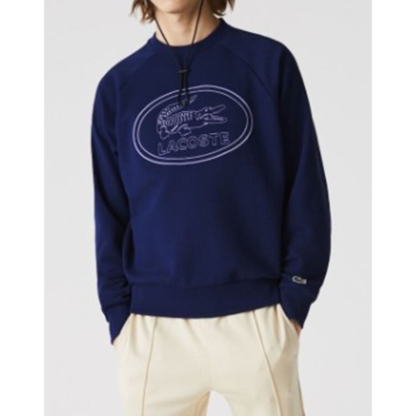 Lacoste Lacoste Men's Long Sleeve Large Embroidered Sweatshirt 3XL Size US XXL / EU 58 / 5 - 1 Thumbnail