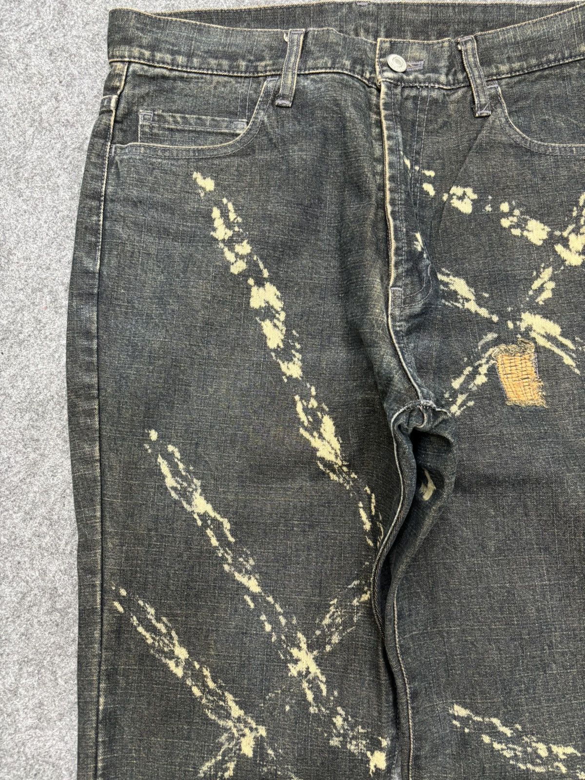 Designer 💥MODERM Samurai Slash MudWash Rusty Distressed Denim F675 Size US 32 / EU 48 - 4 Thumbnail