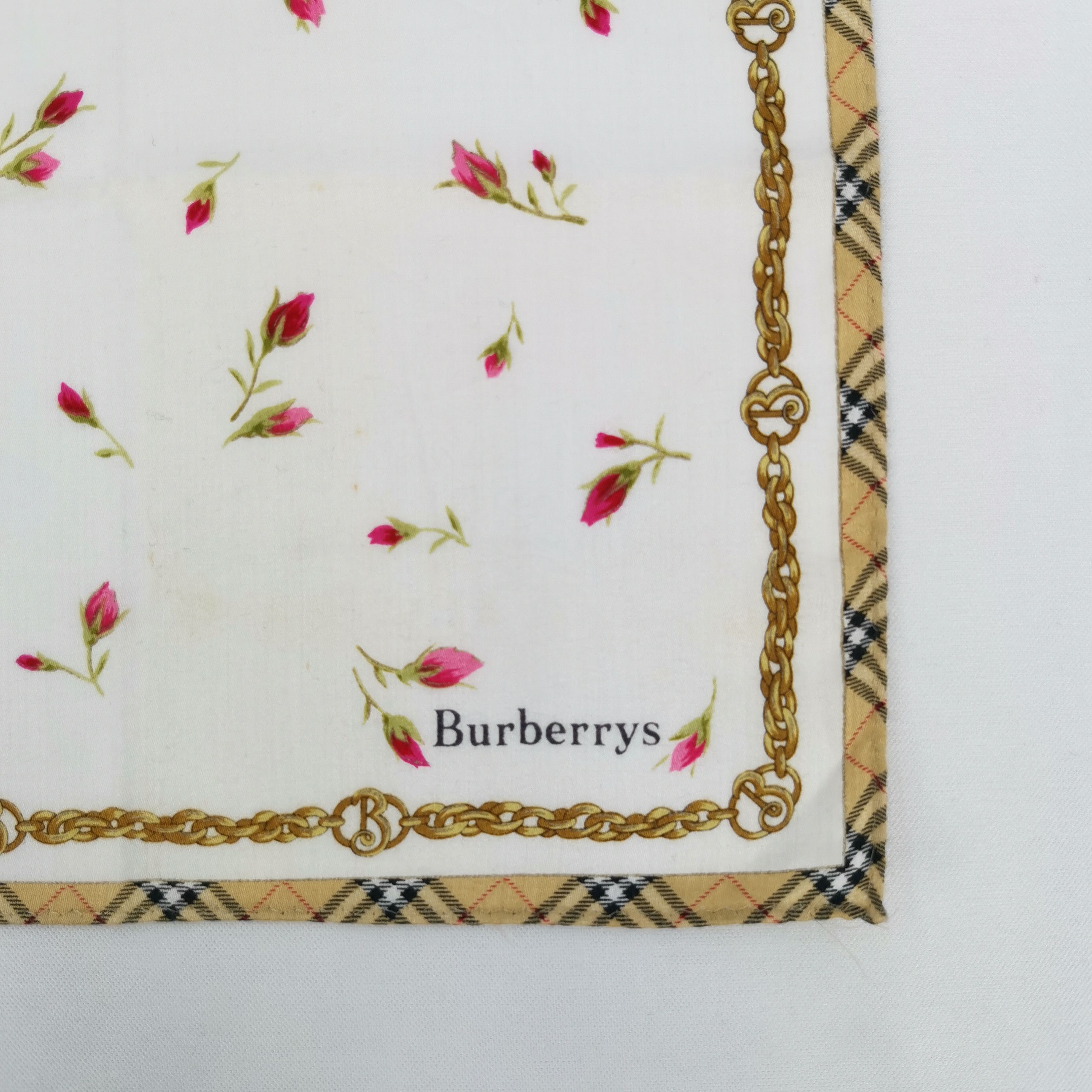 Burberry Vintage Burberry Handkerchief Bandana Pocket Square Size ONE SIZE - 3 Thumbnail