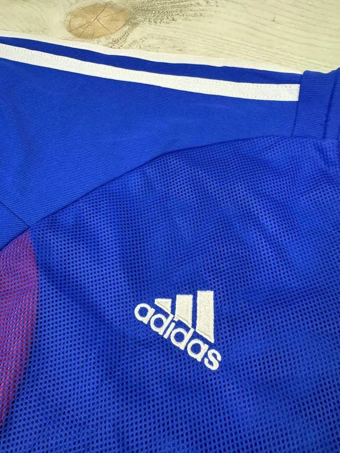 Adidas Vintage Adidas France 2002 2004 Zidane #10 Home Shirt Jersey Size US M / EU 48-50 / 2 - 7 Thumbnail