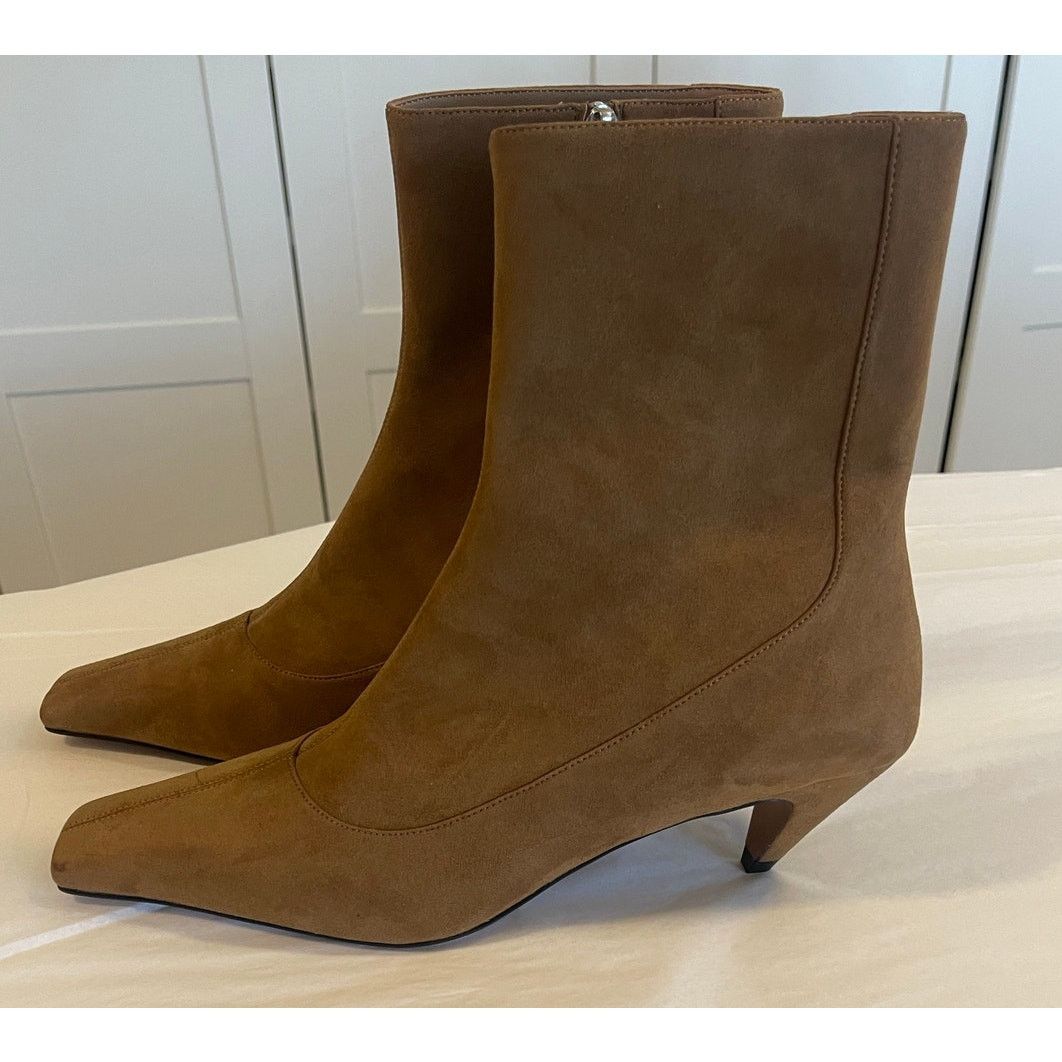 Stella McCartney NWOT: STELLA MCCARTNEY Spur Vegan Suede Ankle Booties Size US 9.5 / IT 39.5 - 10 Thumbnail