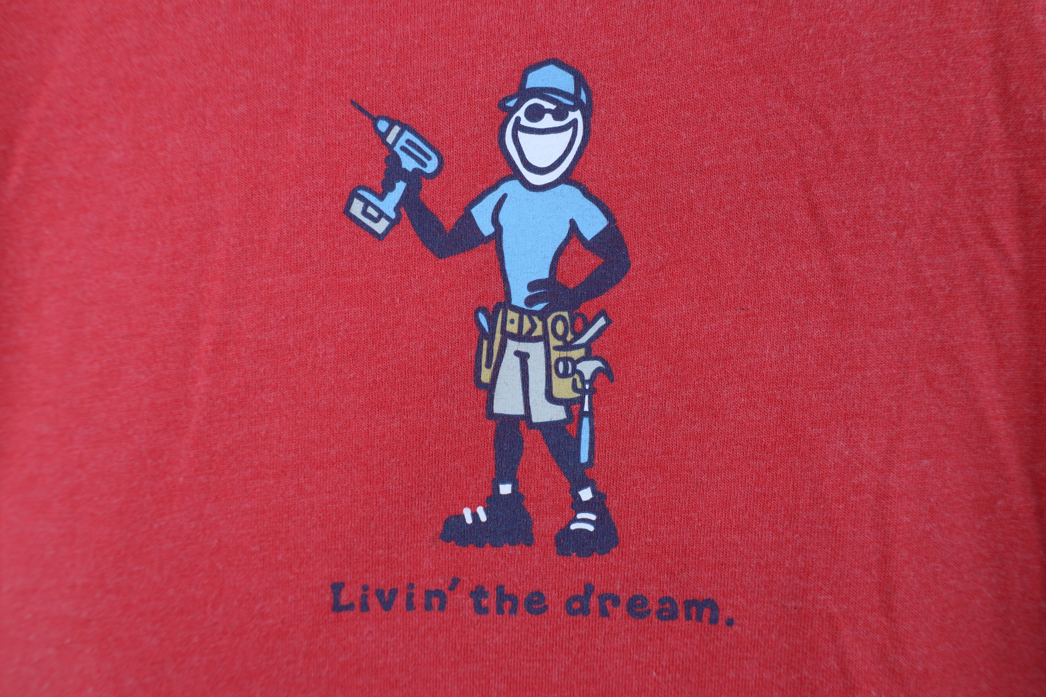 Life is Good Life Is Good Vintage Living The Dream Long Sleeve T-Shirt Size US XL / EU 56 / 4 - 4 Thumbnail