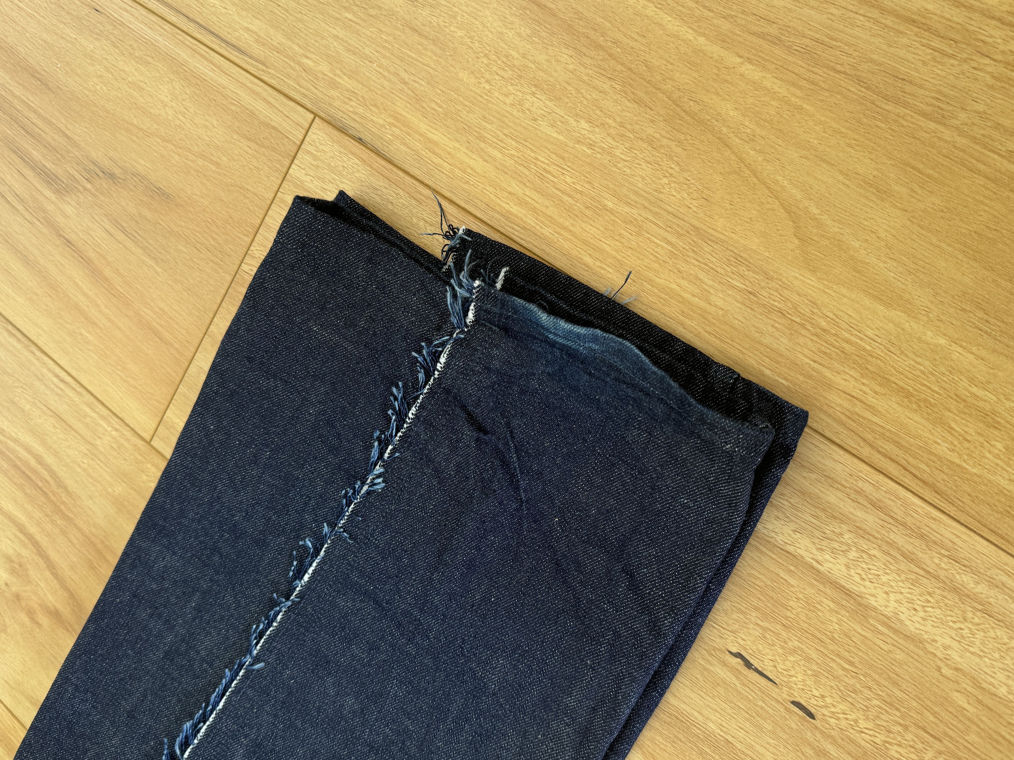 Vuja De Vuja De AMALIA STRAIGHT-LEG RAW DENIM IN INDIGO Size US 32 / EU 48 - 6 Thumbnail