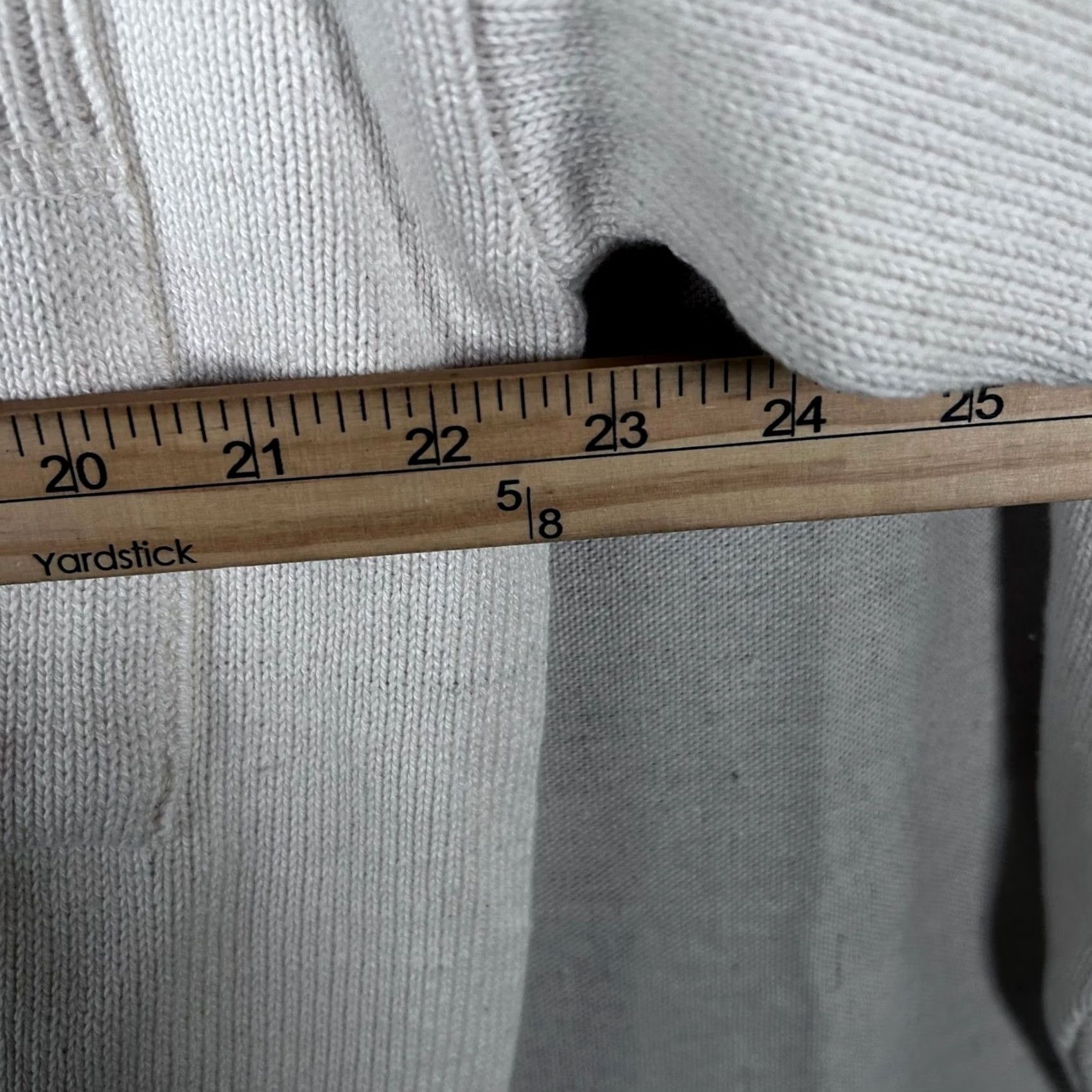 Vintage Vintage United States Sweaters Cream Ribbed Knit Pullover Sweater Men's L Size US L / EU 52-54 / 3 - 5 Thumbnail