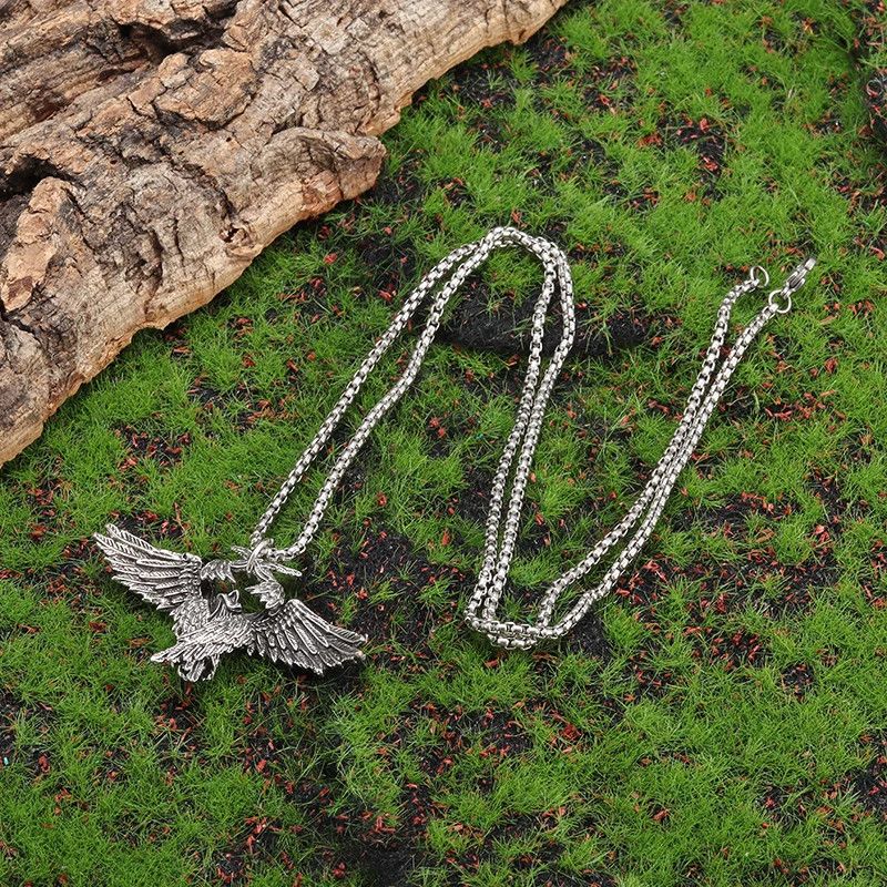 Jewelry Gothic Mysterious Angel Wings Pendant Necklace Size ONE SIZE - 3 Thumbnail