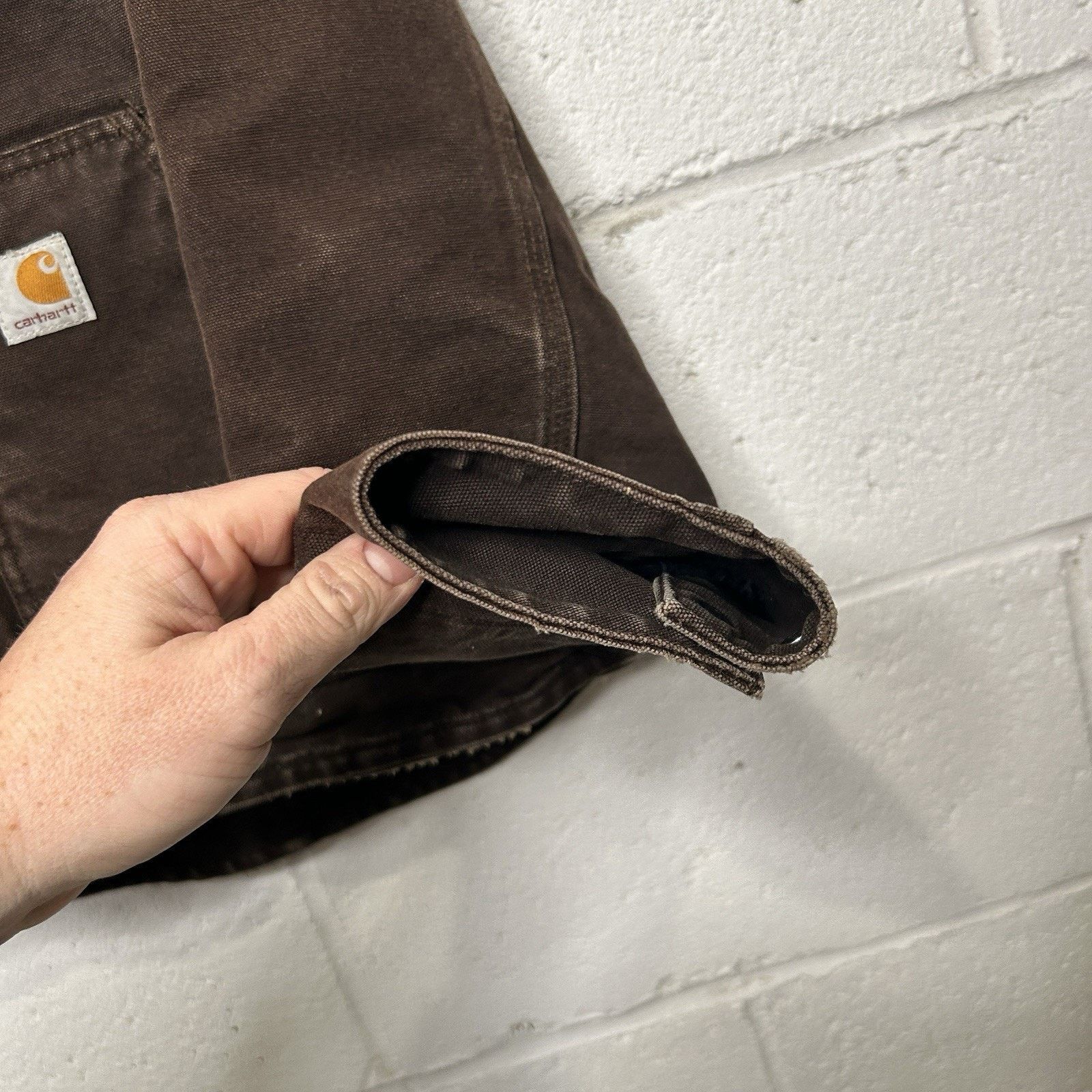 Carhartt Vintage Carhartt Sherpa-Lined Jacket “Dark Brown” WJ022 DKB Size L / US 10 / IT 46 - 6 Thumbnail