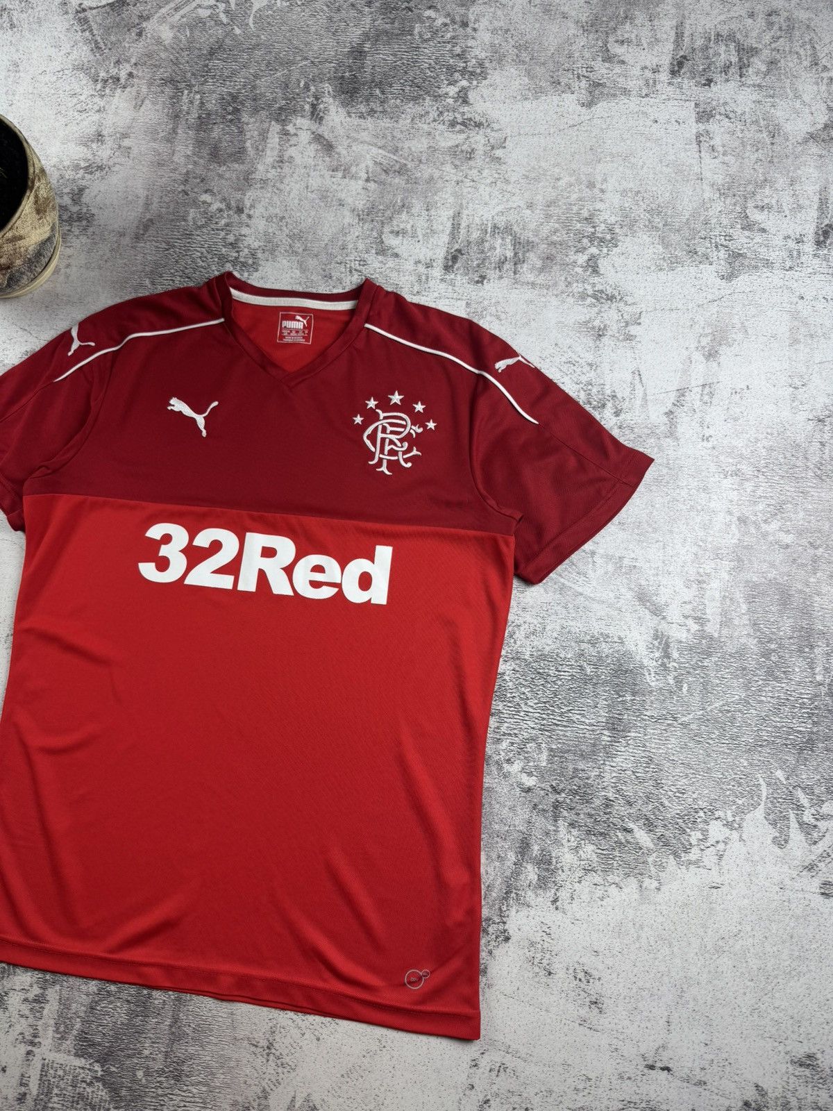 Puma Rangers Glasgow 2016/2017 Red Home Puma Soccer Football T Shirt Jersey Kit Size US L / EU 52-54 / 3 - 3 Thumbnail
