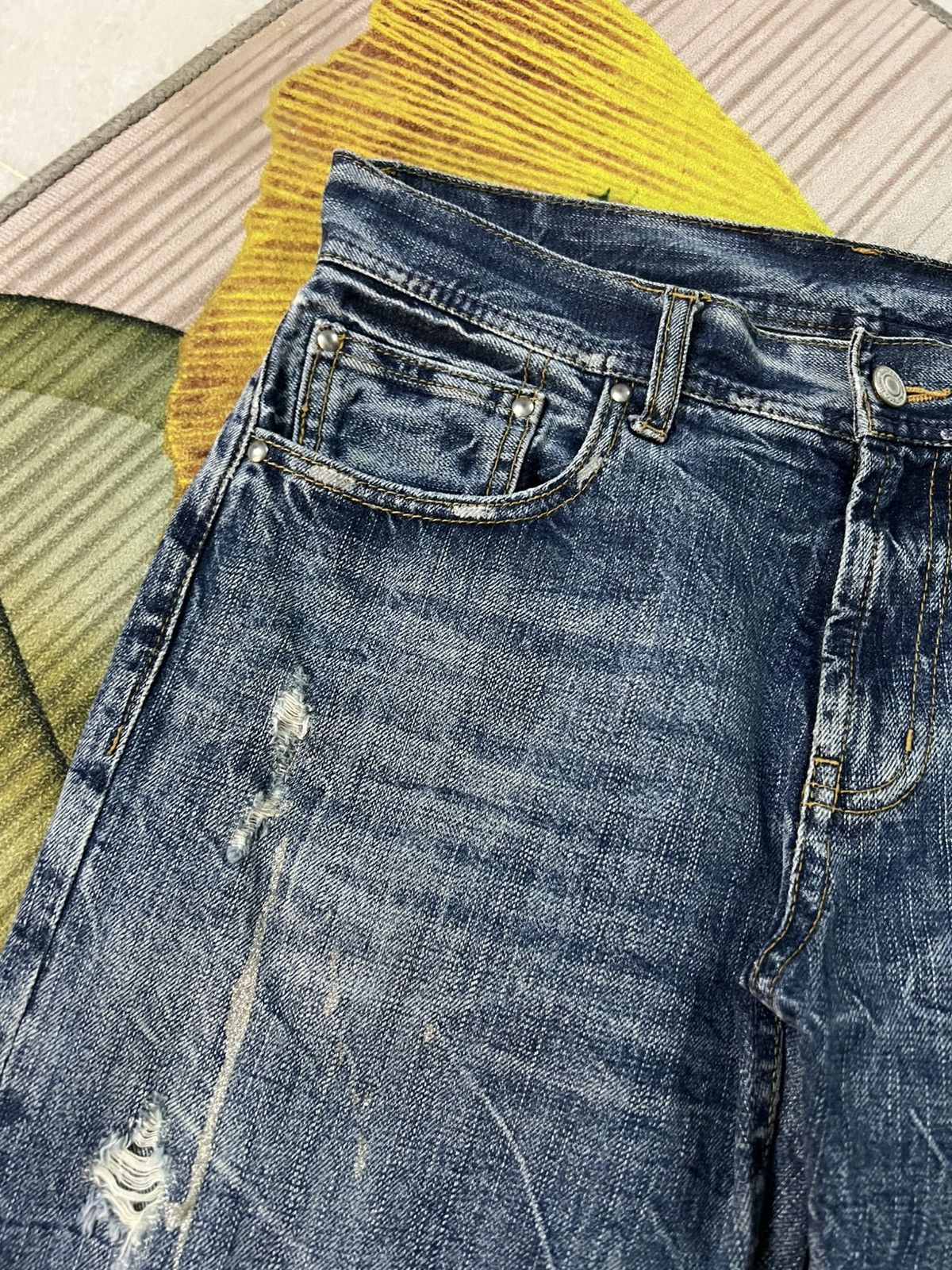Japanese Brand 💥Flare💥Japanese Unbrand Distressed Jean Size US 31 - 8 Thumbnail