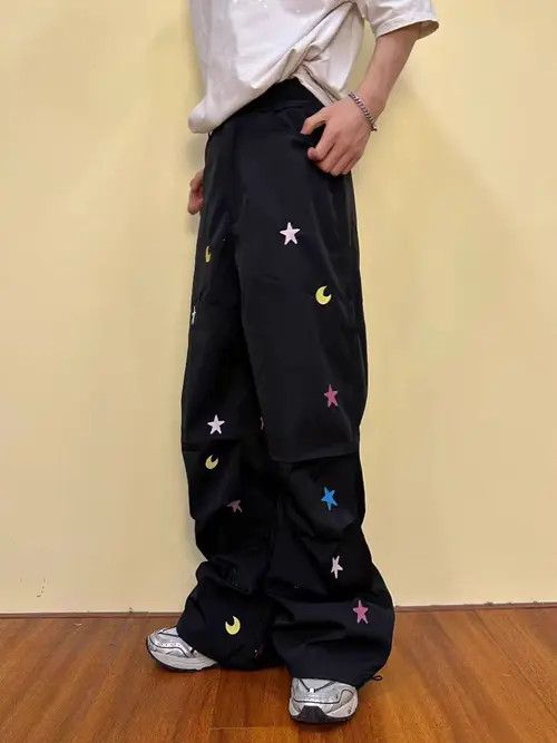 Japanese Brand Mayuko x Miyo Black High Street Vintage Loose Casual Pants Size US 29 - 8 Thumbnail
