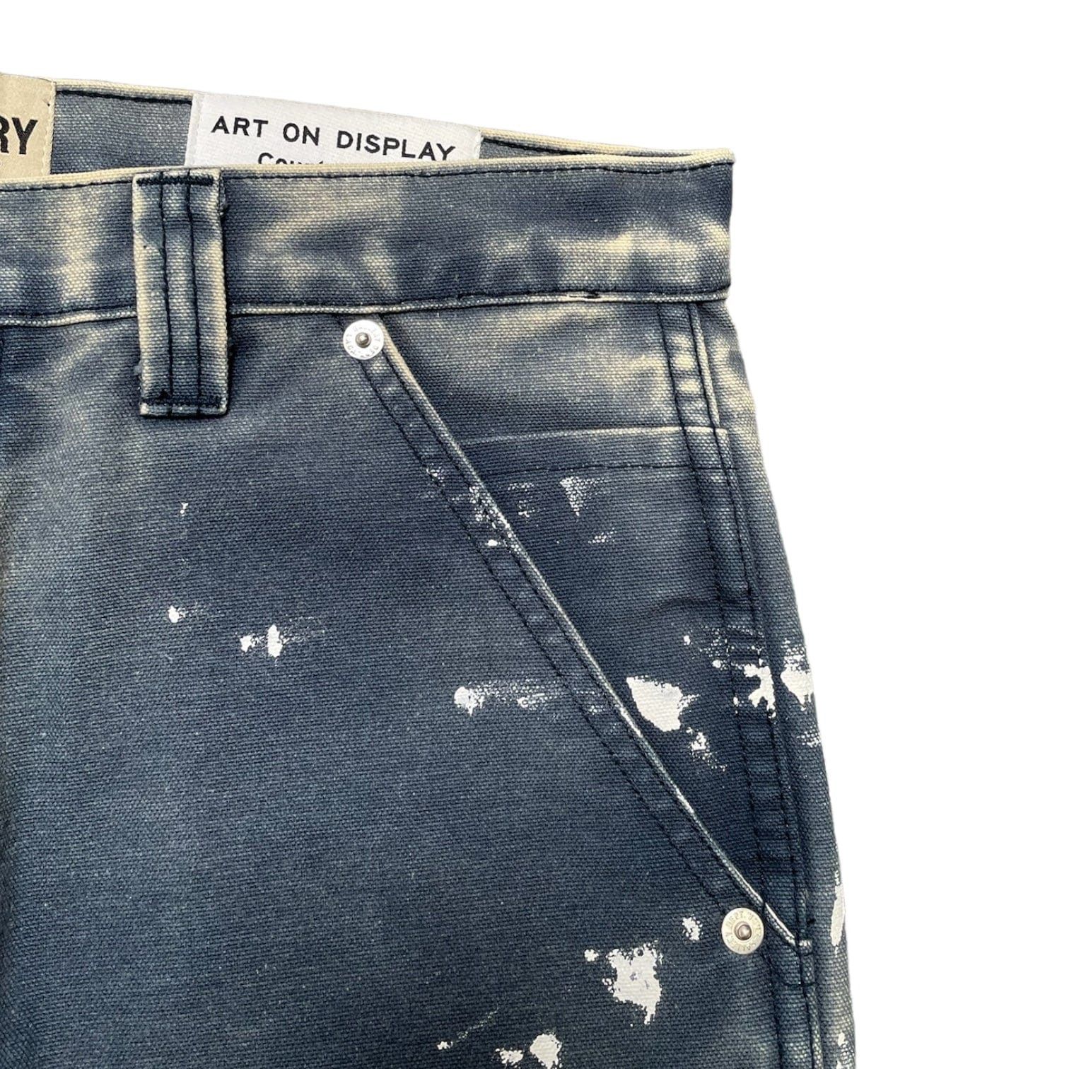 Gallery Dept. o1mle0426 LA Flare Carpenter Denim Jeans In Navy Blue Size US 31 - 3 Thumbnail
