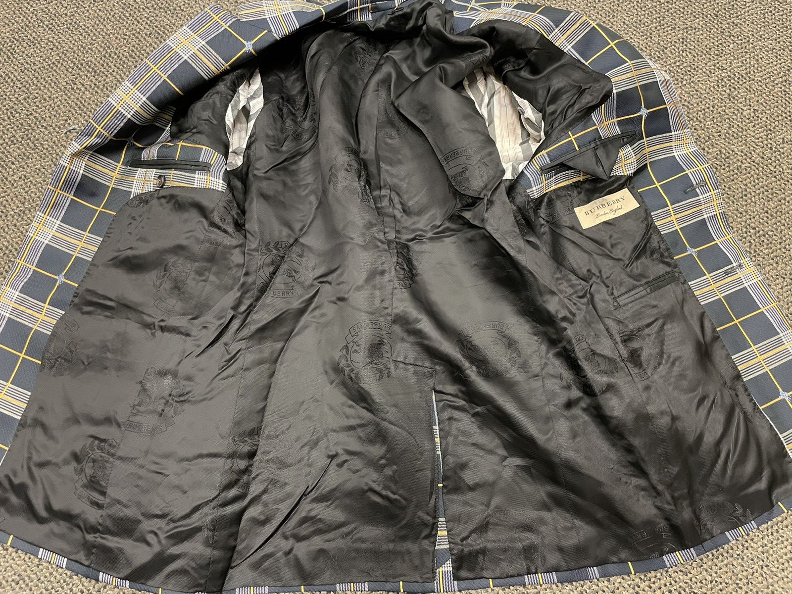 Burberry Knight Embroidered Check Blazer Size M / US 6-8 / IT 42-44 - 6 Thumbnail