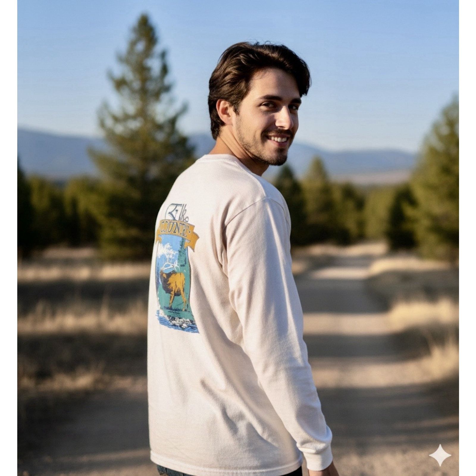 Other Vintage Buffalo Henley Tee men’s Elk Country Graphic RARE Size US M / EU 48-50 / 2 - 2 Thumbnail
