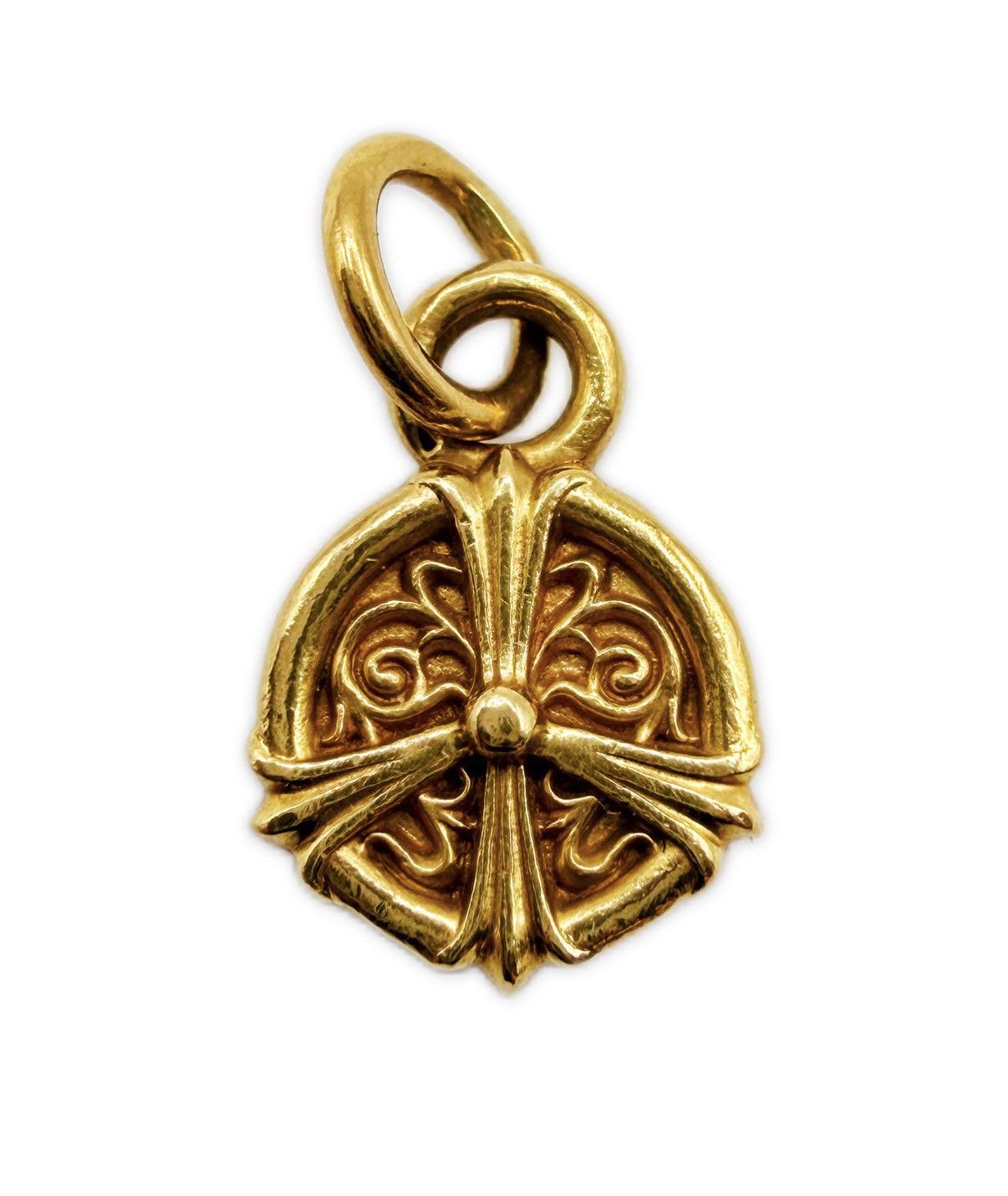 Chrome Hearts Chrome Hearts 22k Gold Peace Sign Charm Pendant Size ONE SIZE - 1 Thumbnail