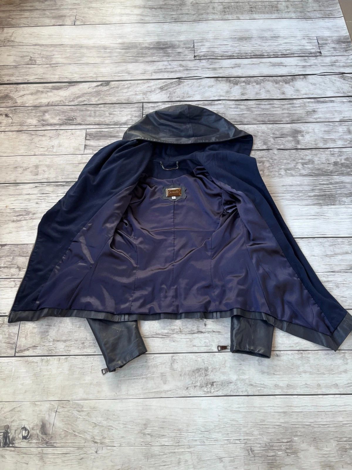 Yohji Yamamoto RICK OWENS TYPE ASSYMETRICAL ZIP LUXURY LEATHER JACKET HOOD Size US M / EU 48-50 / 2 - 5 Thumbnail
